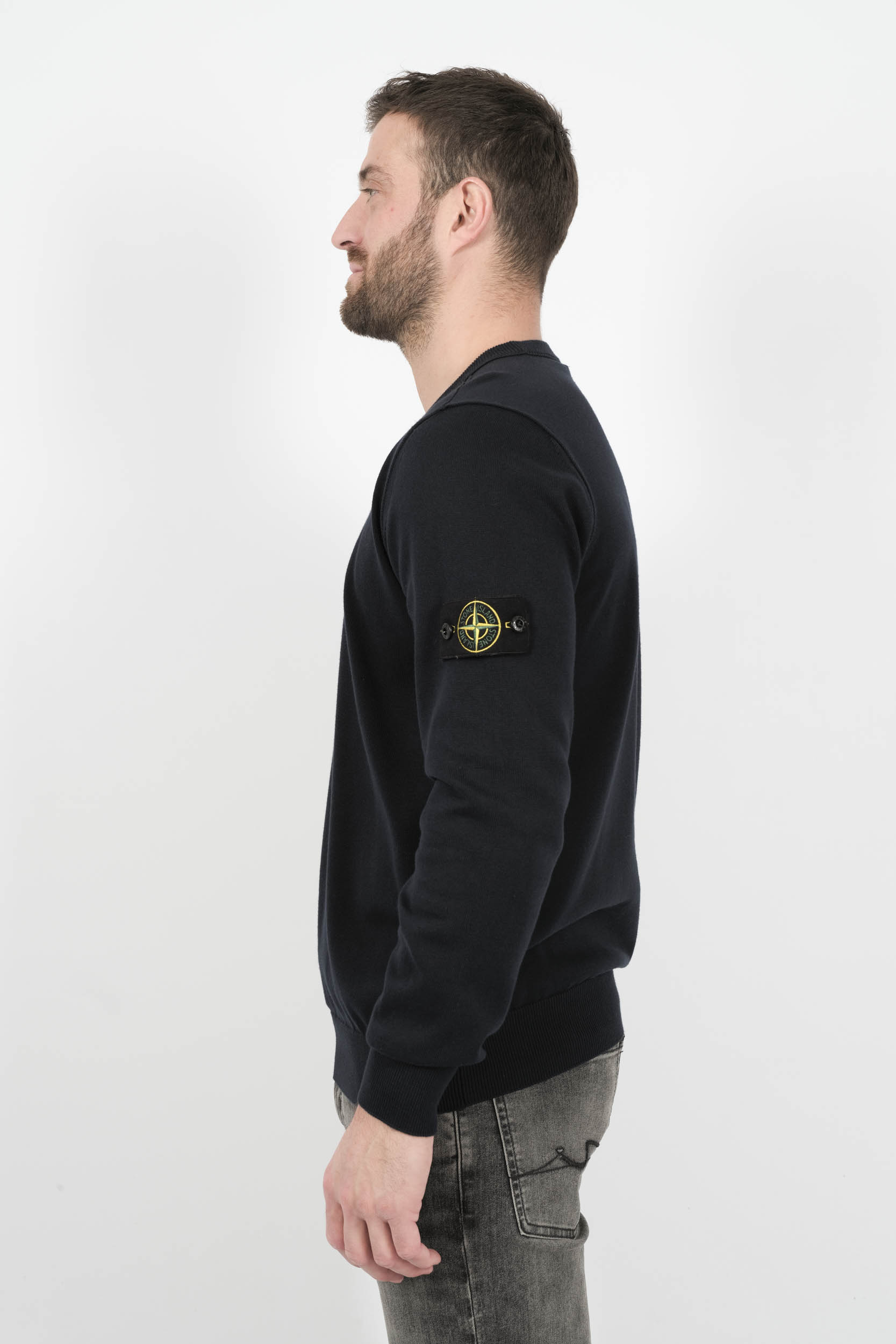  Image du produit PULL STONE ISLAND COL ROND MARINE S155153SB2-V0020 - 4