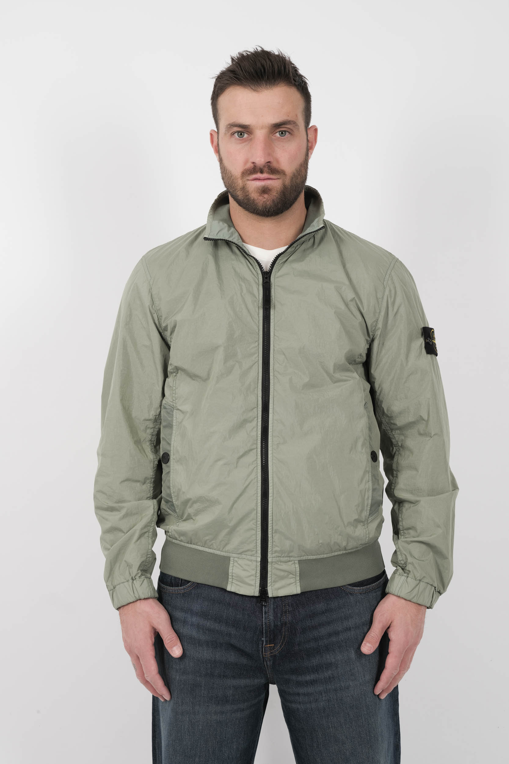 VESTE STONE ISLAND EN NYLON VERT S154137SA23-V0055