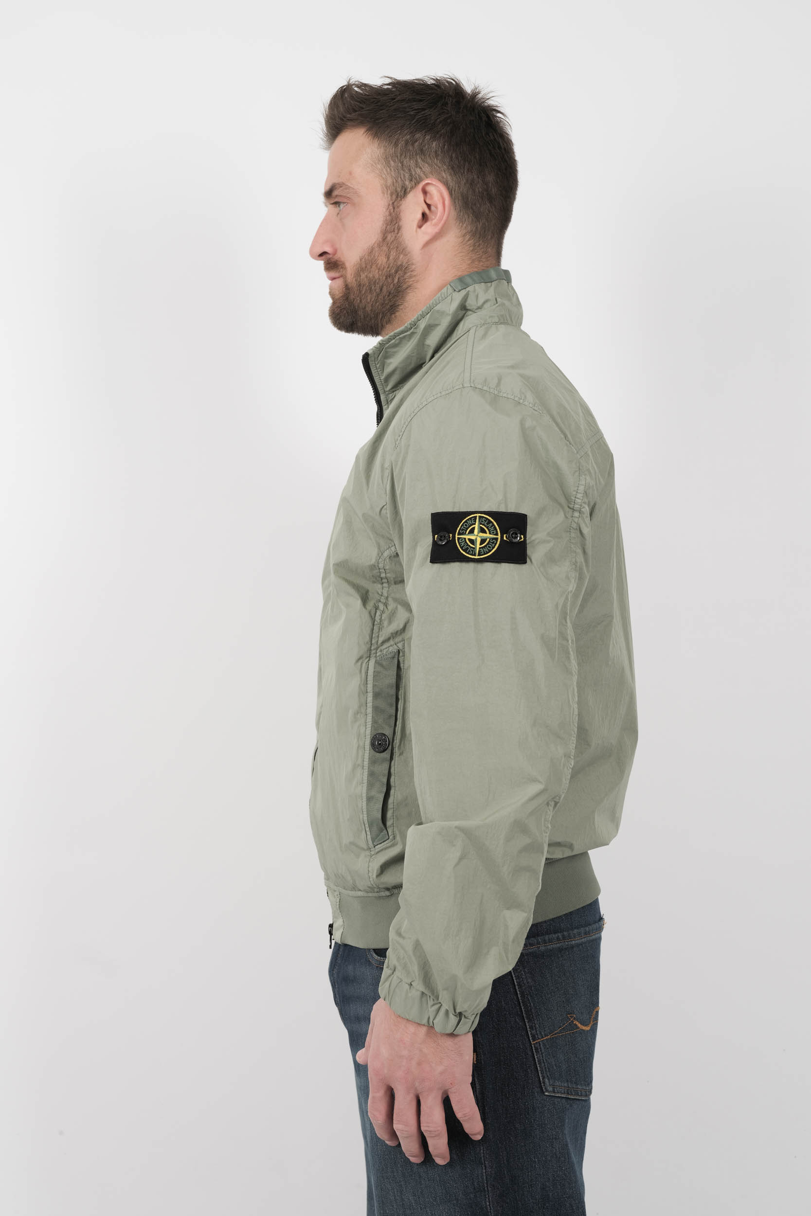 VESTE STONE ISLAND EN NYLON VERT S154137SA23-V0055