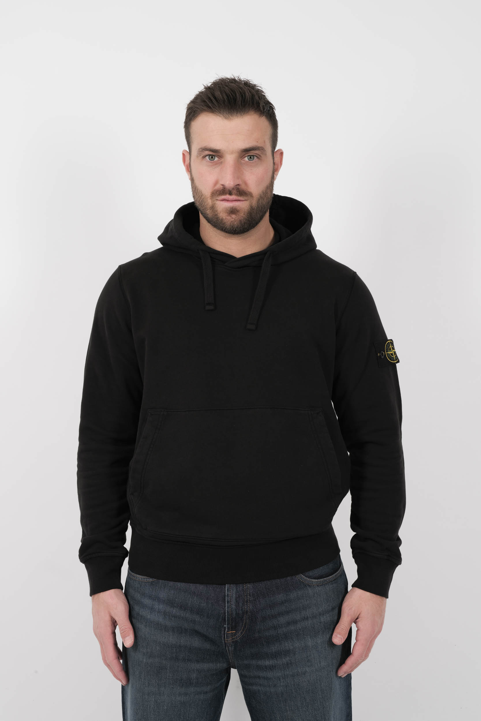 SWEAT STONE ISLAND A CAPUCHE NOIR S156145S51-V0029