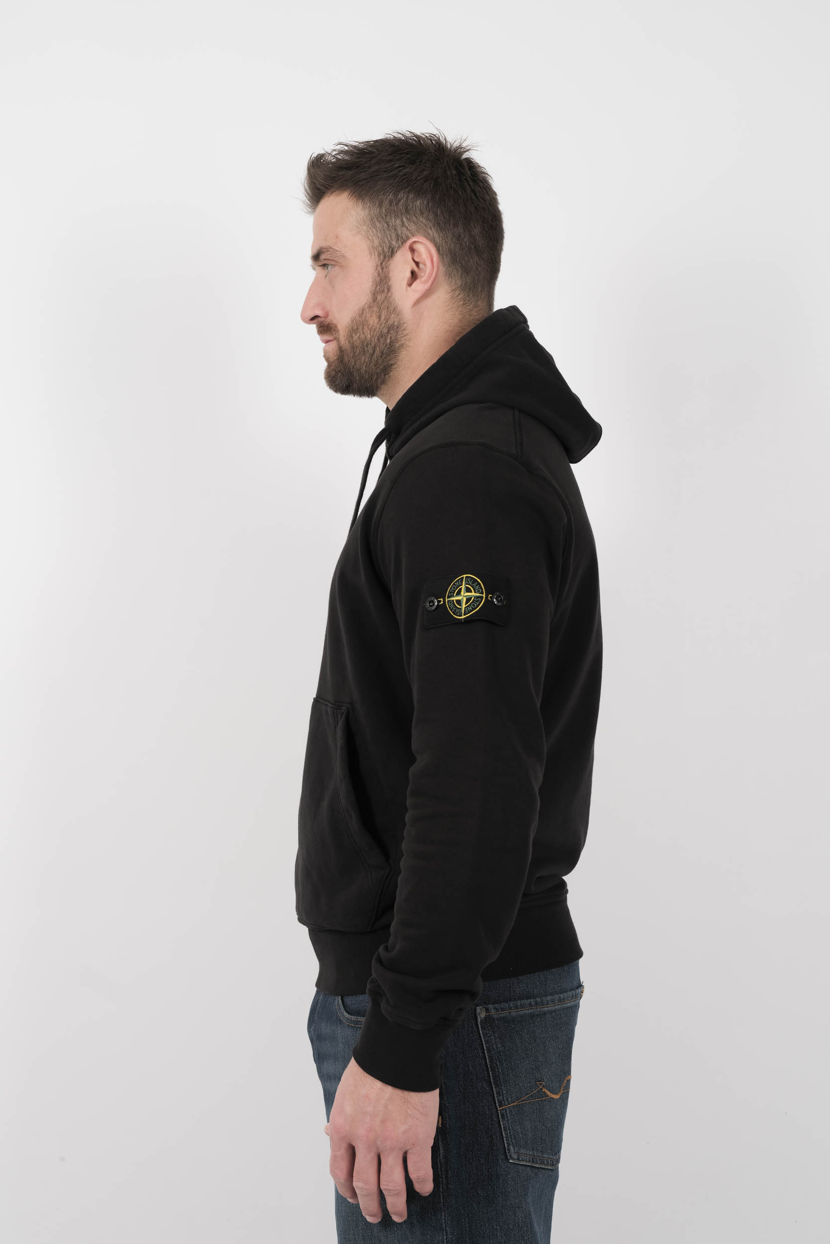 SWEAT STONE ISLAND A CAPUCHE NOIR S156145S51-V0029