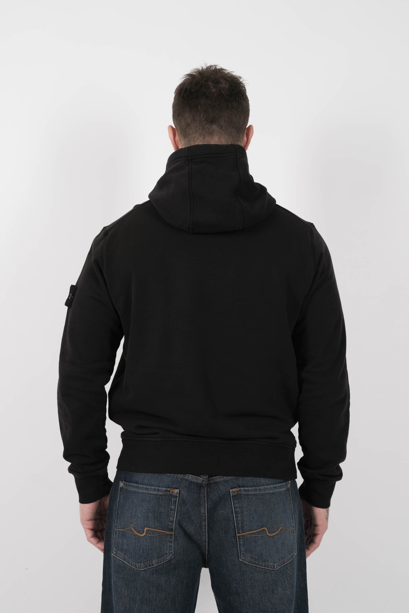 SWEAT STONE ISLAND A CAPUCHE NOIR S156145S51-V0029