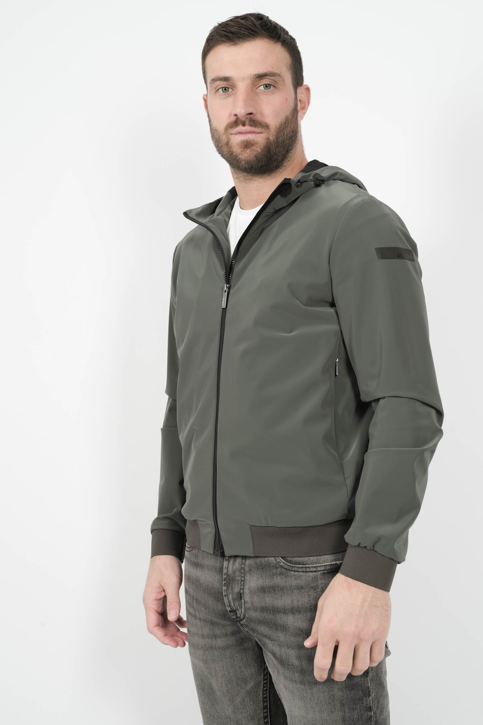  Image du produit VESTE RRD A CAPUCHE EN NYLON VERT 25028-20 - 2