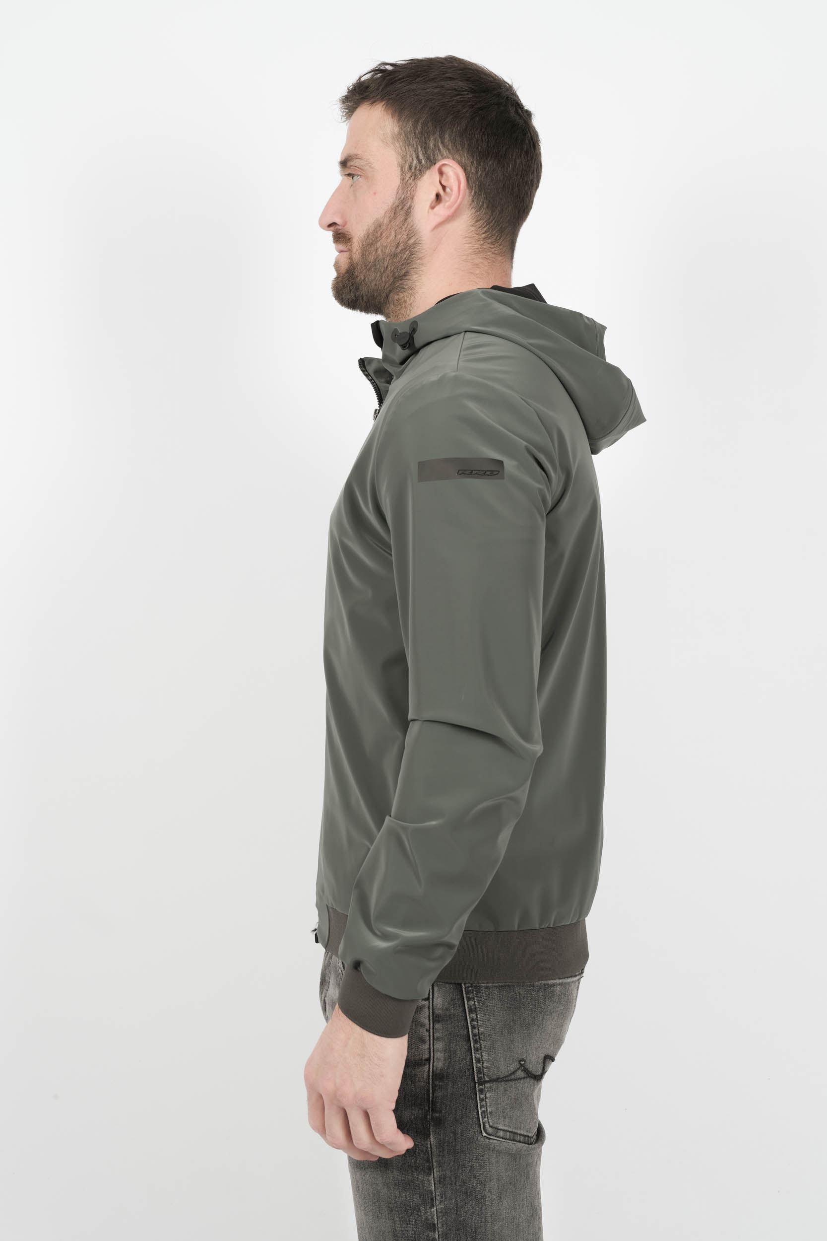  Image du produit VESTE RRD A CAPUCHE EN NYLON VERT 25028-20 - 4