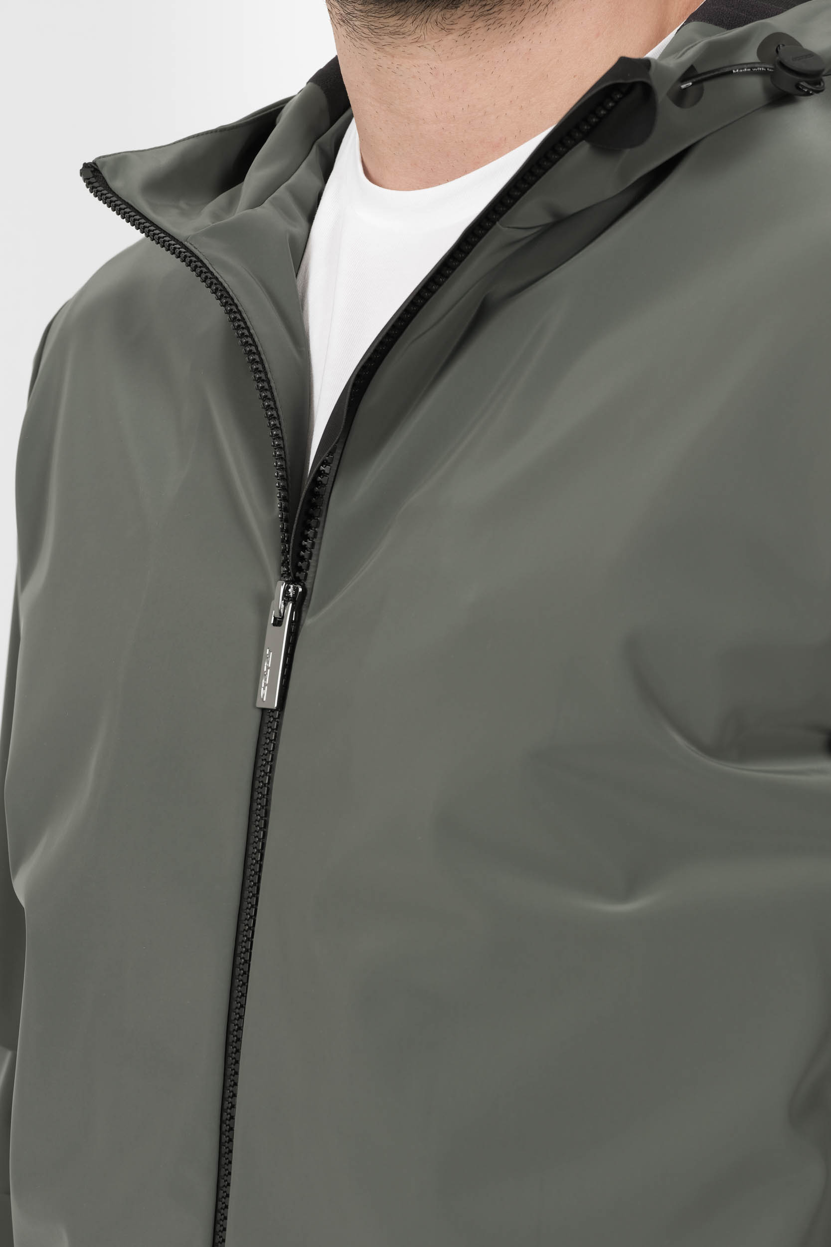  Image du produit VESTE RRD A CAPUCHE EN NYLON VERT 25028-20 - 6