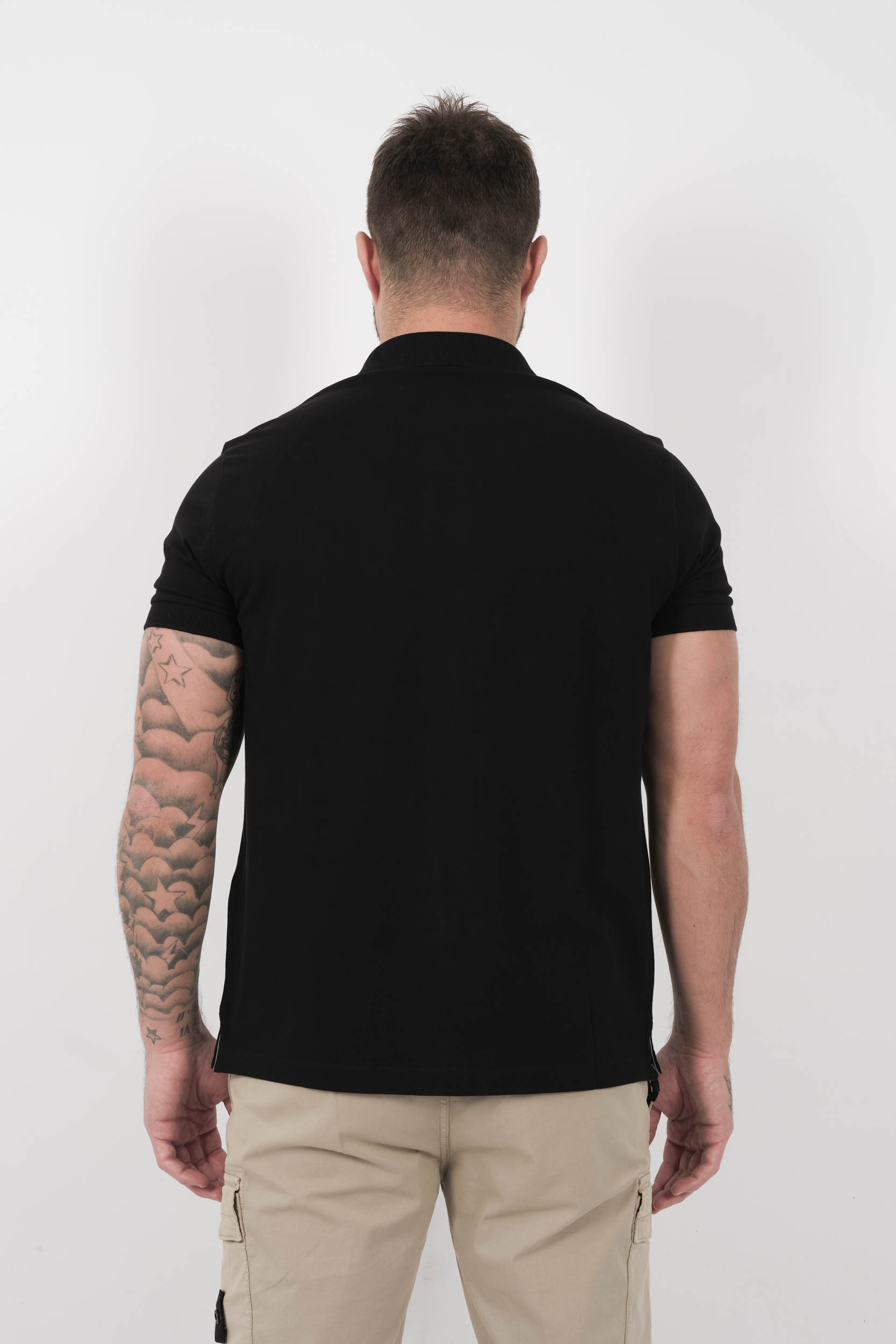 POLO STONE ISLAND SLIM FIT NOIR S15222SCS17-V0029