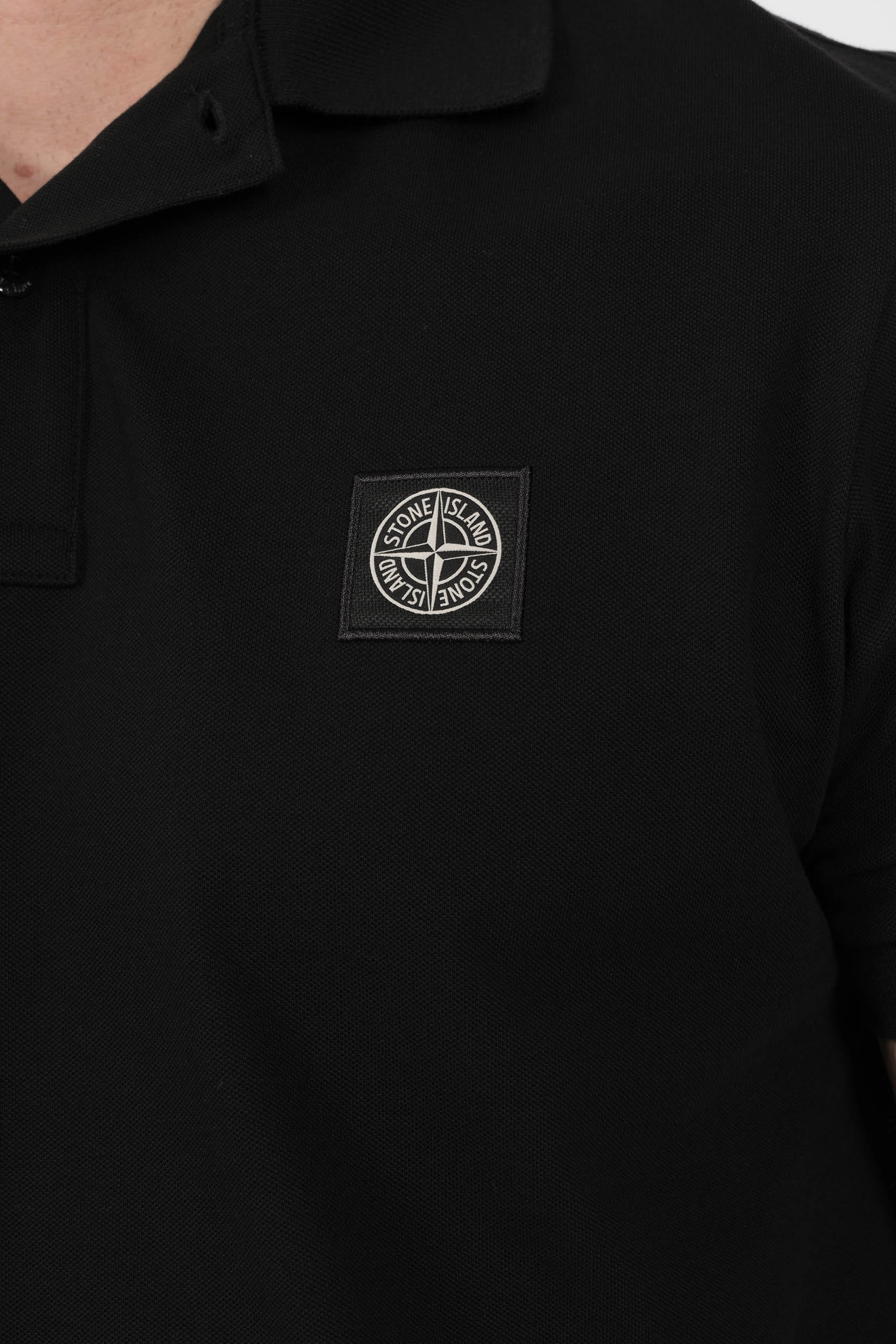 POLO STONE ISLAND SLIM FIT NOIR S15222SCS17-V0029