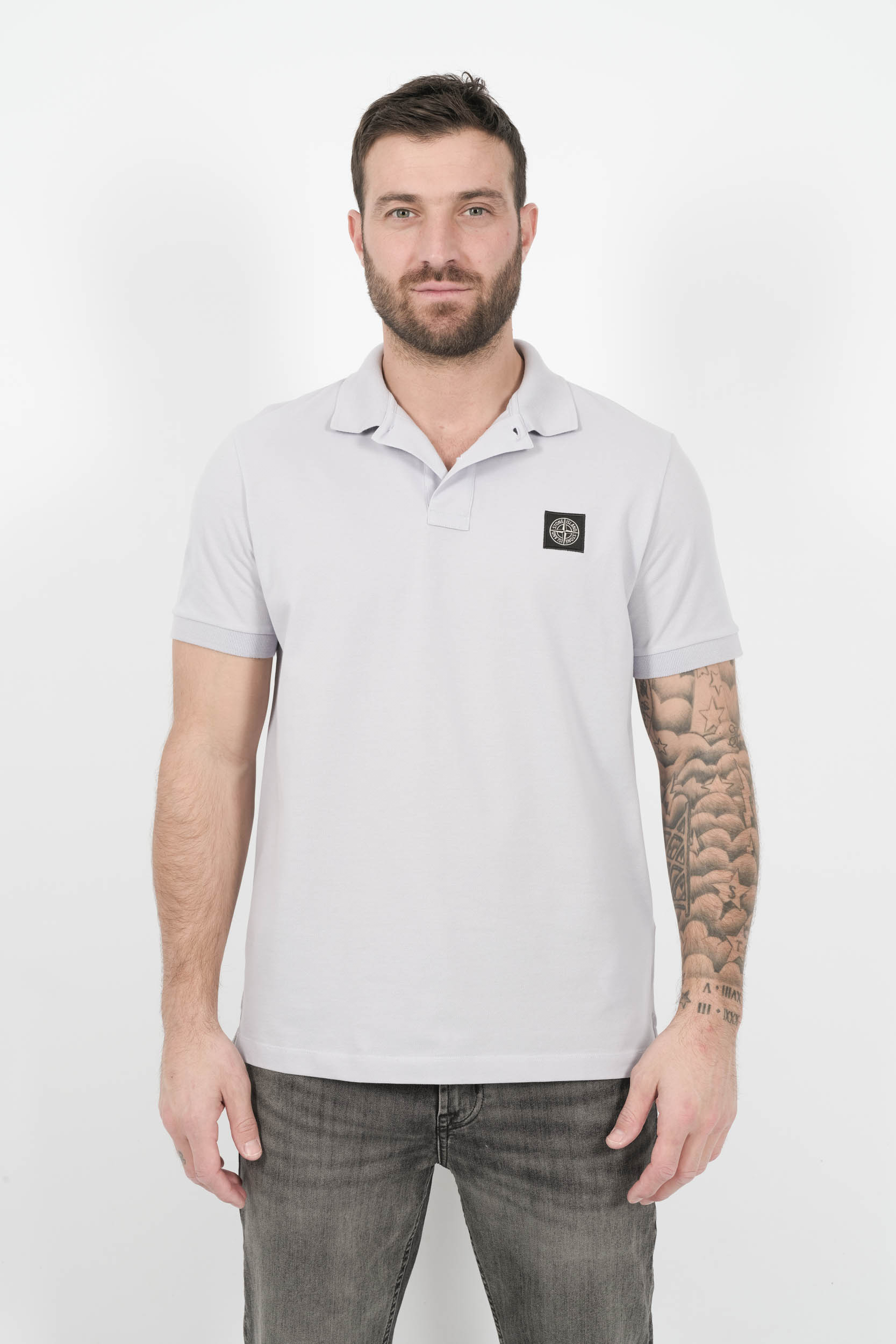 POLO STONE ISLAND SLIM FIT VIOLET CLAIR S15222SCS17-V0088