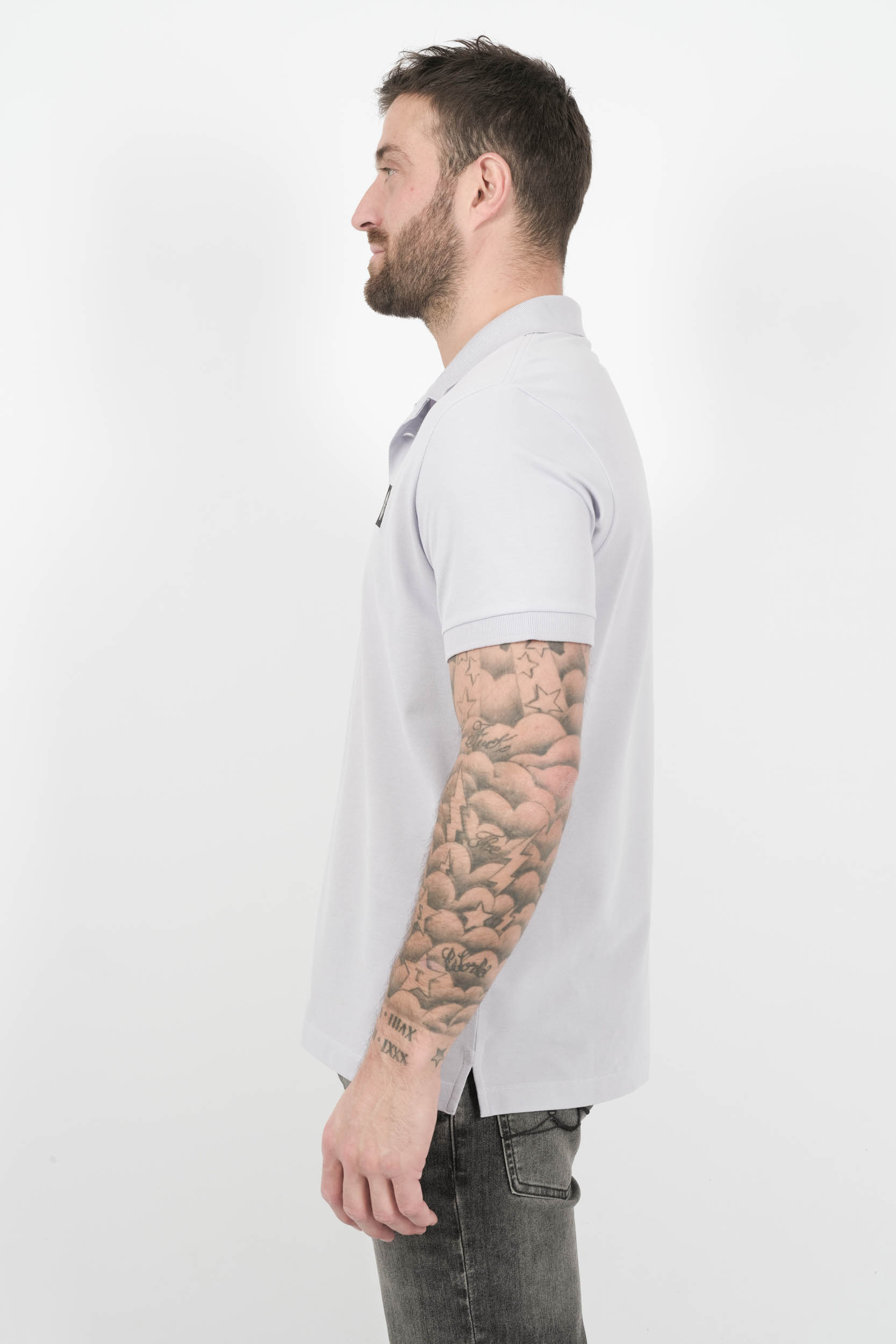 POLO STONE ISLAND SLIM FIT VIOLET CLAIR S15222SCS17-V0088