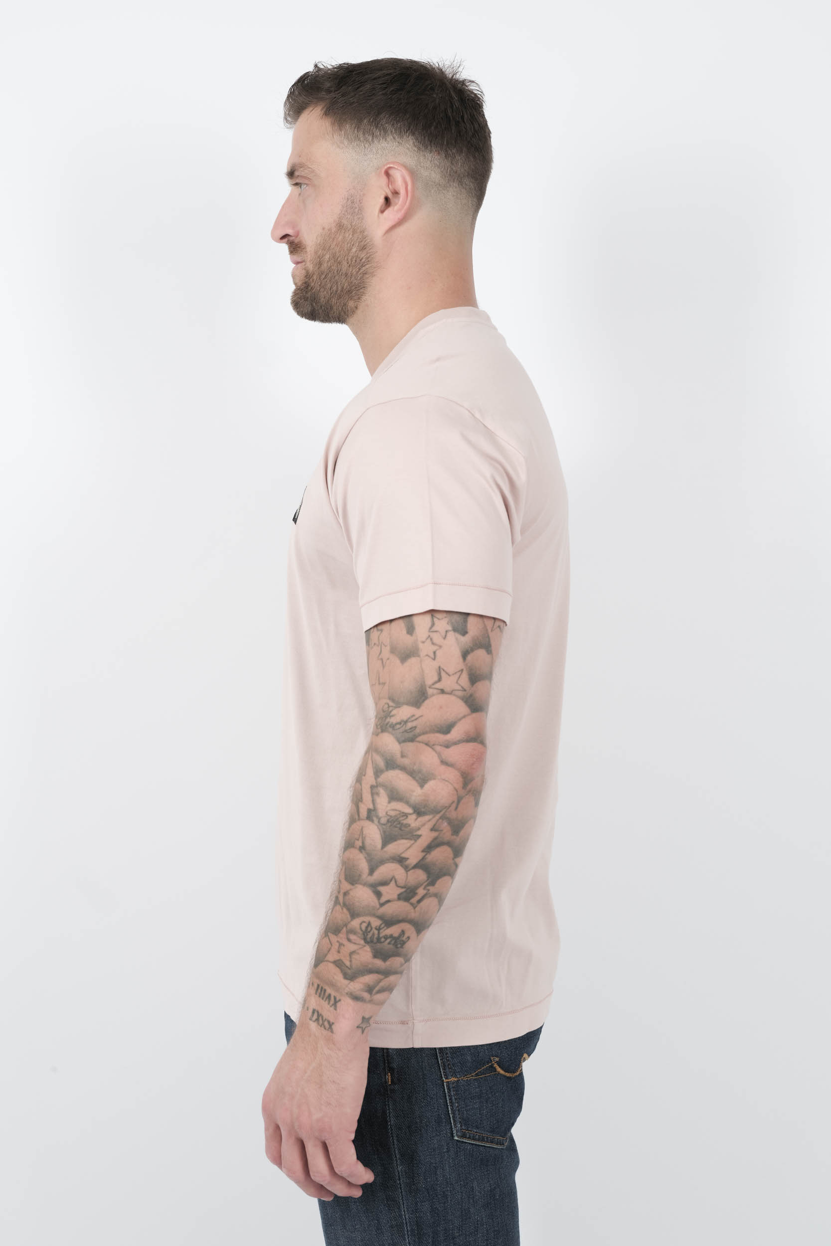 TEE-SHIRT STONE ISLAND AVEC LOGO ROSE S152139S13-V0082
