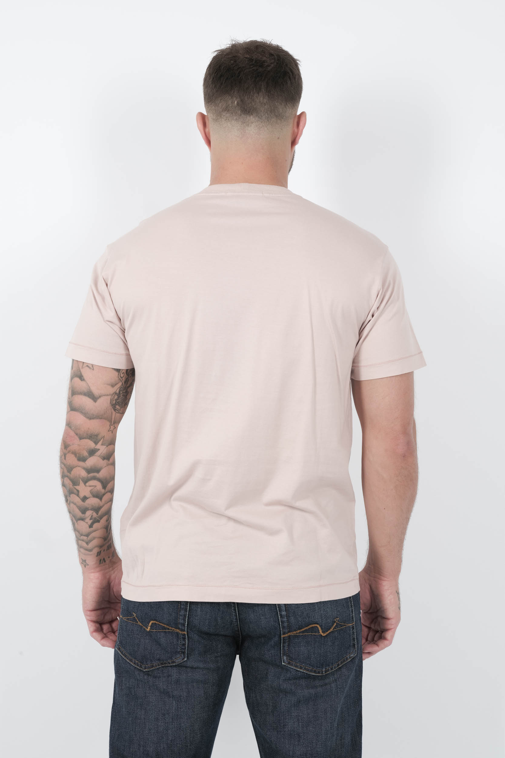 TEE-SHIRT STONE ISLAND AVEC LOGO ROSE S152139S13-V0082