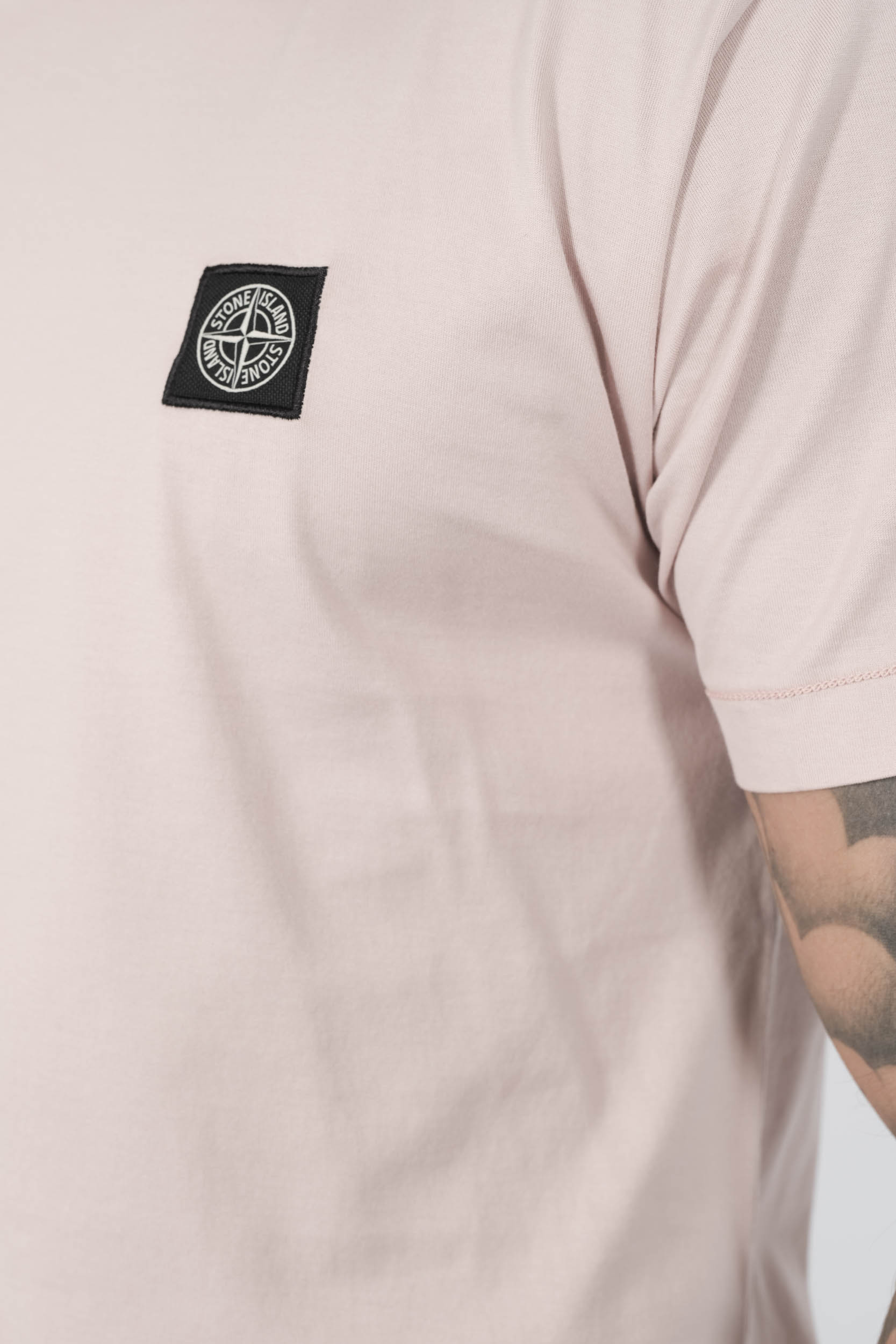 TEE-SHIRT STONE ISLAND AVEC LOGO ROSE S152139S13-V0082