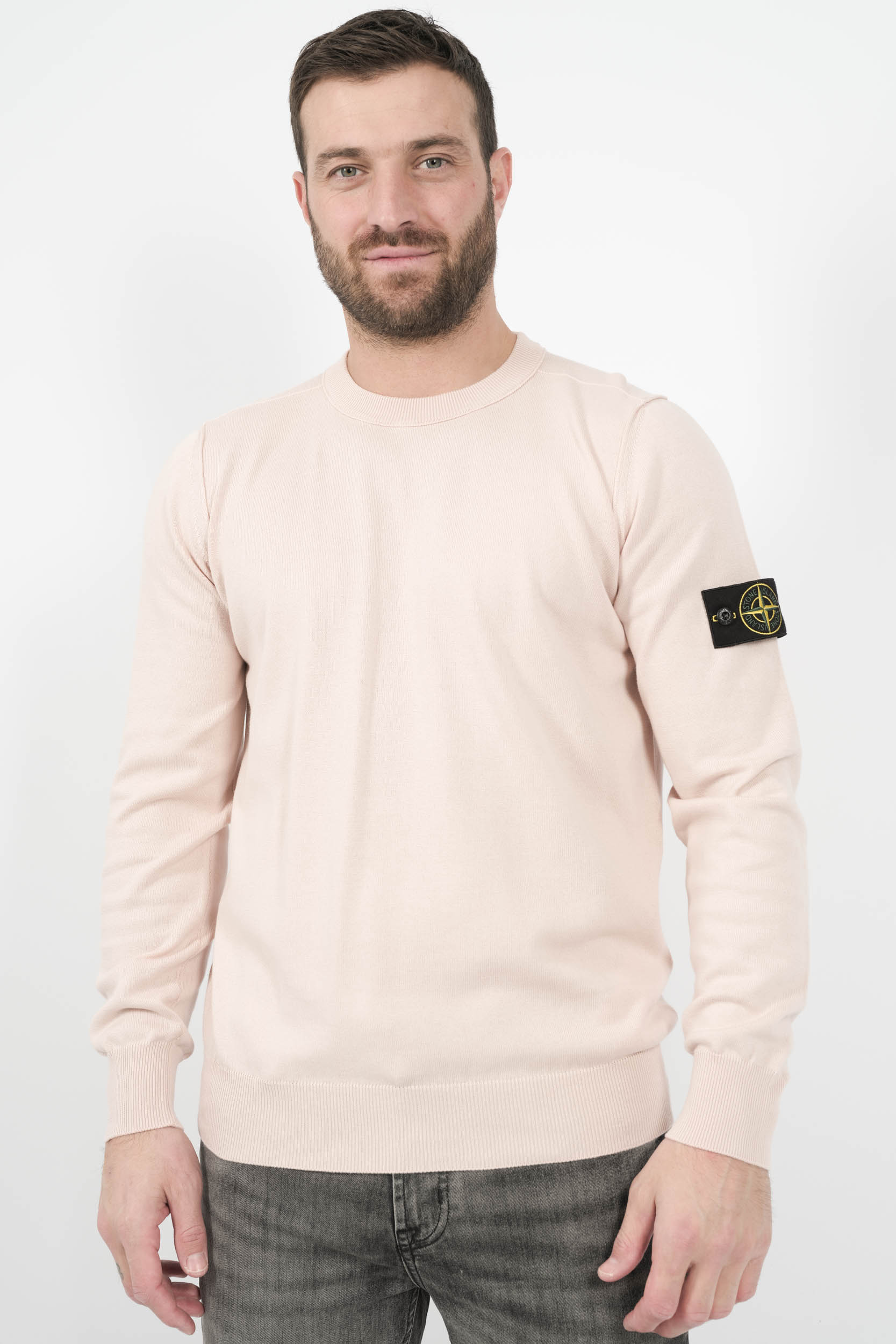 Image du produit PULL STONE ISLAND COL ROND ROSE S155153SB2-V0082