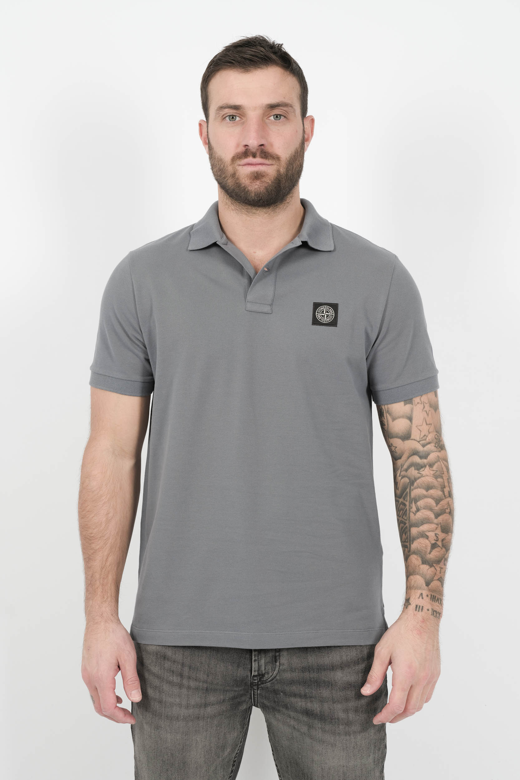  Image du produit POLO STONE ISLAND SILM FIT BLEU S15222SCS17-V0024 - 3