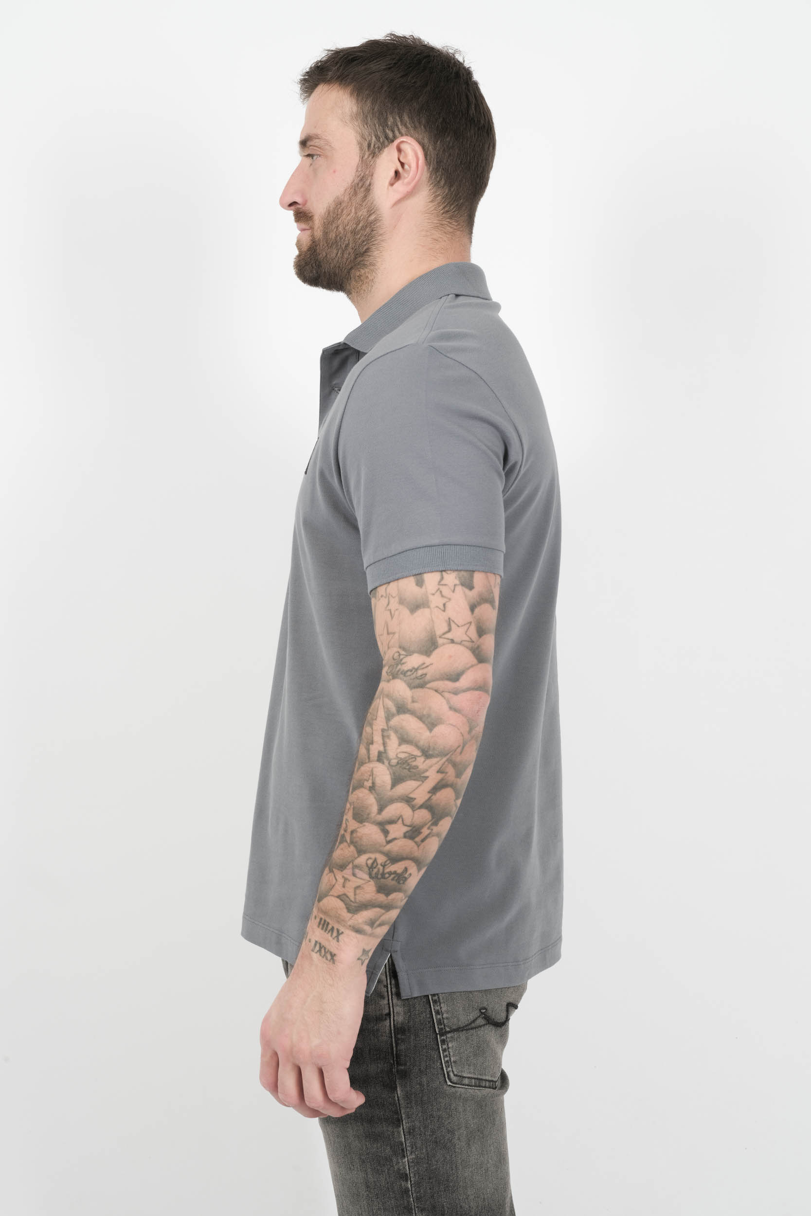  Image du produit POLO STONE ISLAND SILM FIT BLEU S15222SCS17-V0024 - 4