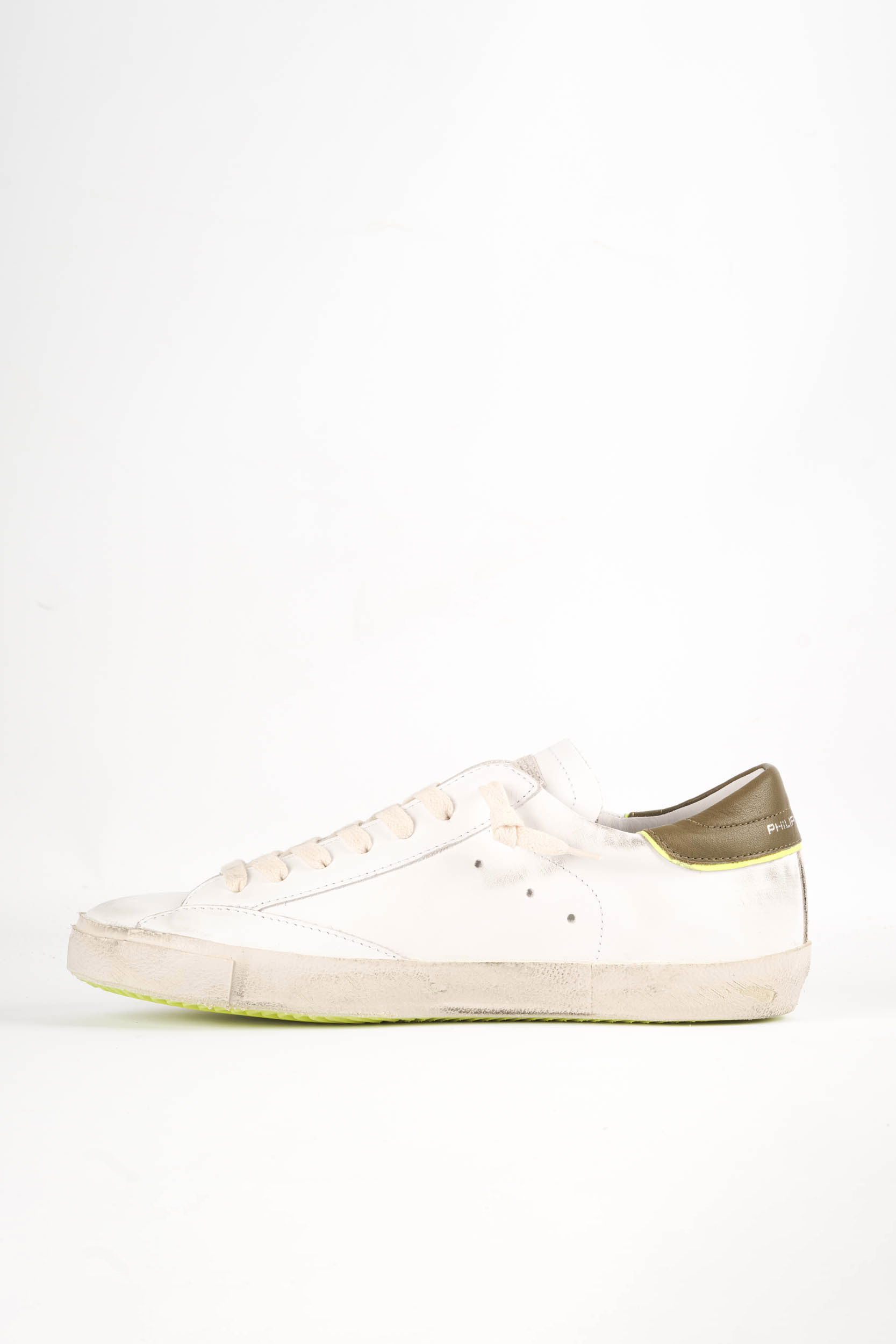 BASKETS PHILIPPE MODEL PRSX BLANC/KAKI PRLU-VV08