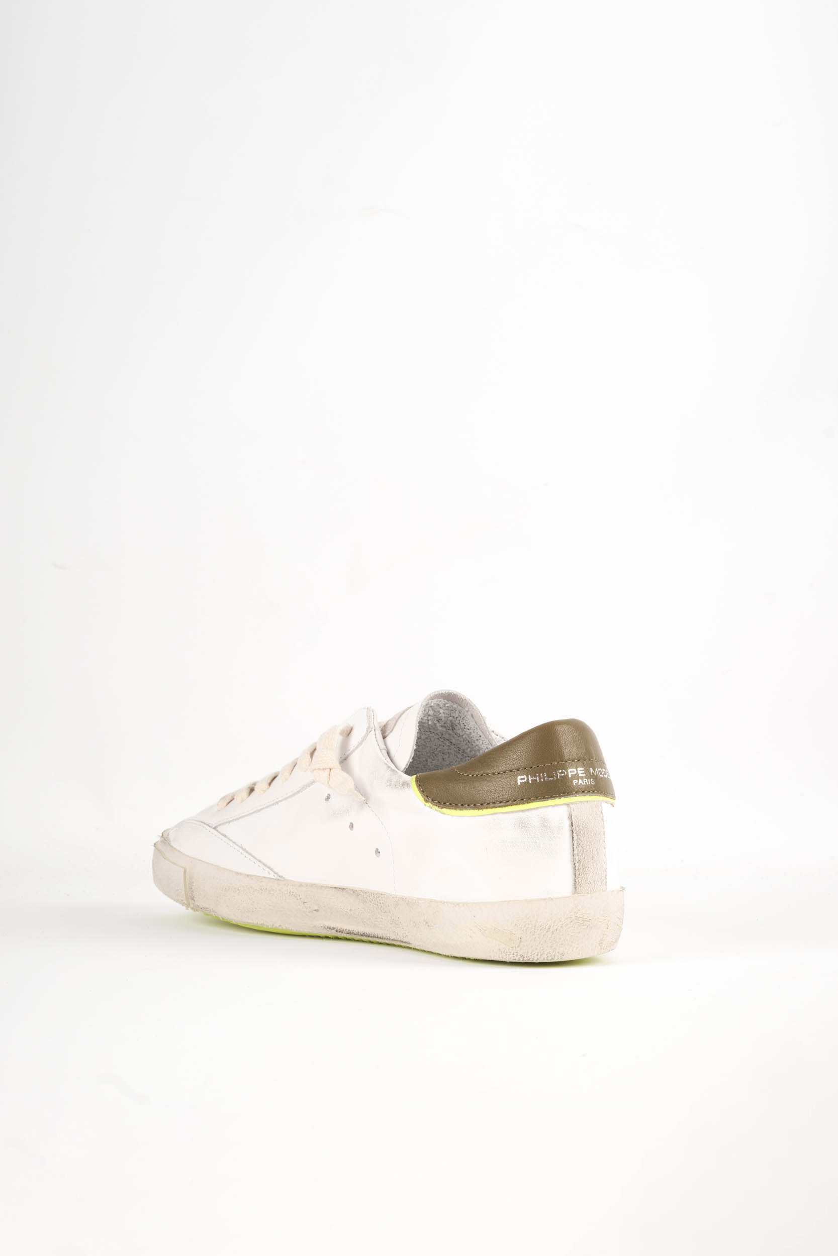 BASKETS PHILIPPE MODEL PRSX BLANC/KAKI PRLU-VV08
