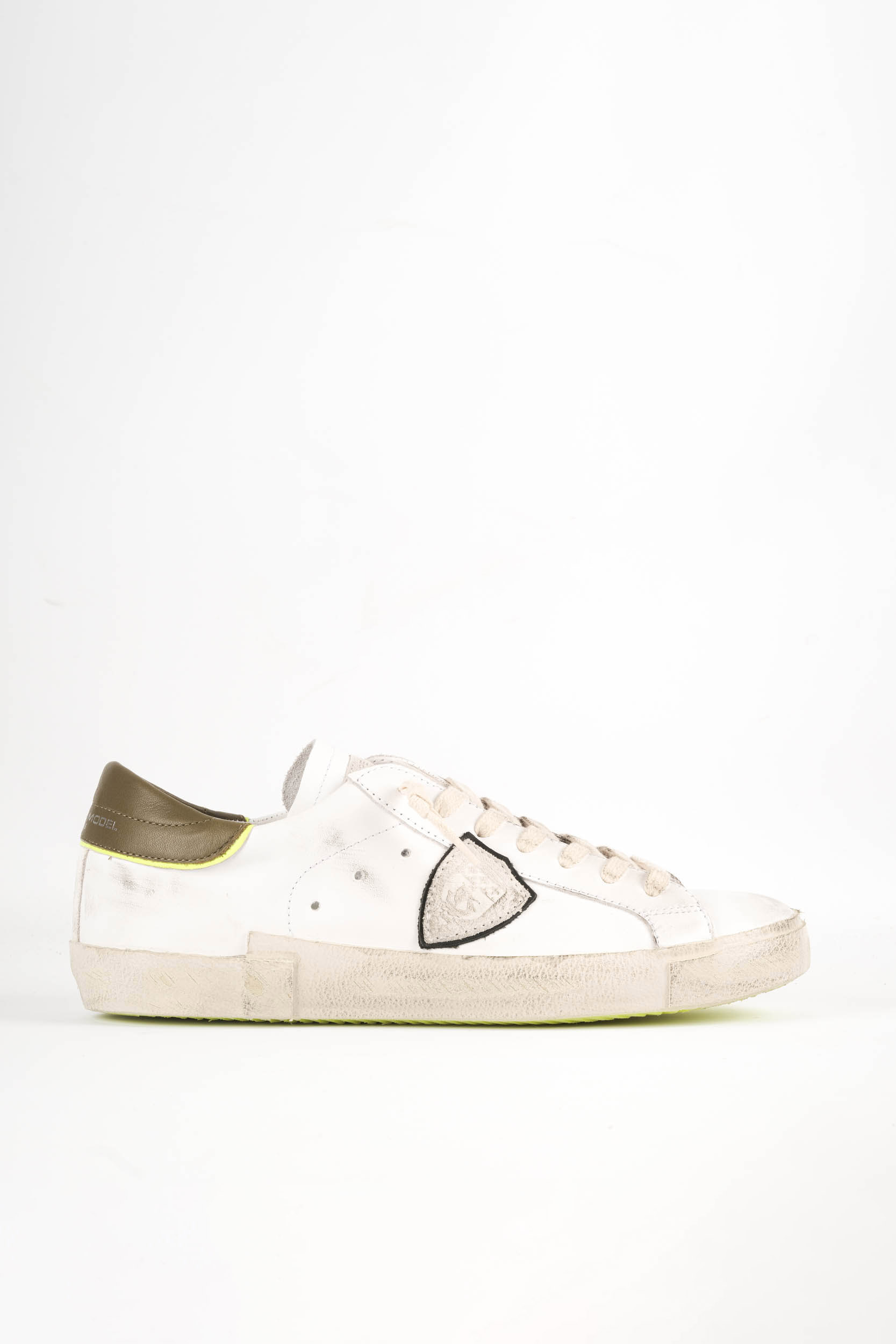 BASKETS PHILIPPE MODEL PRSX BLANC/KAKI PRLU-VV08
