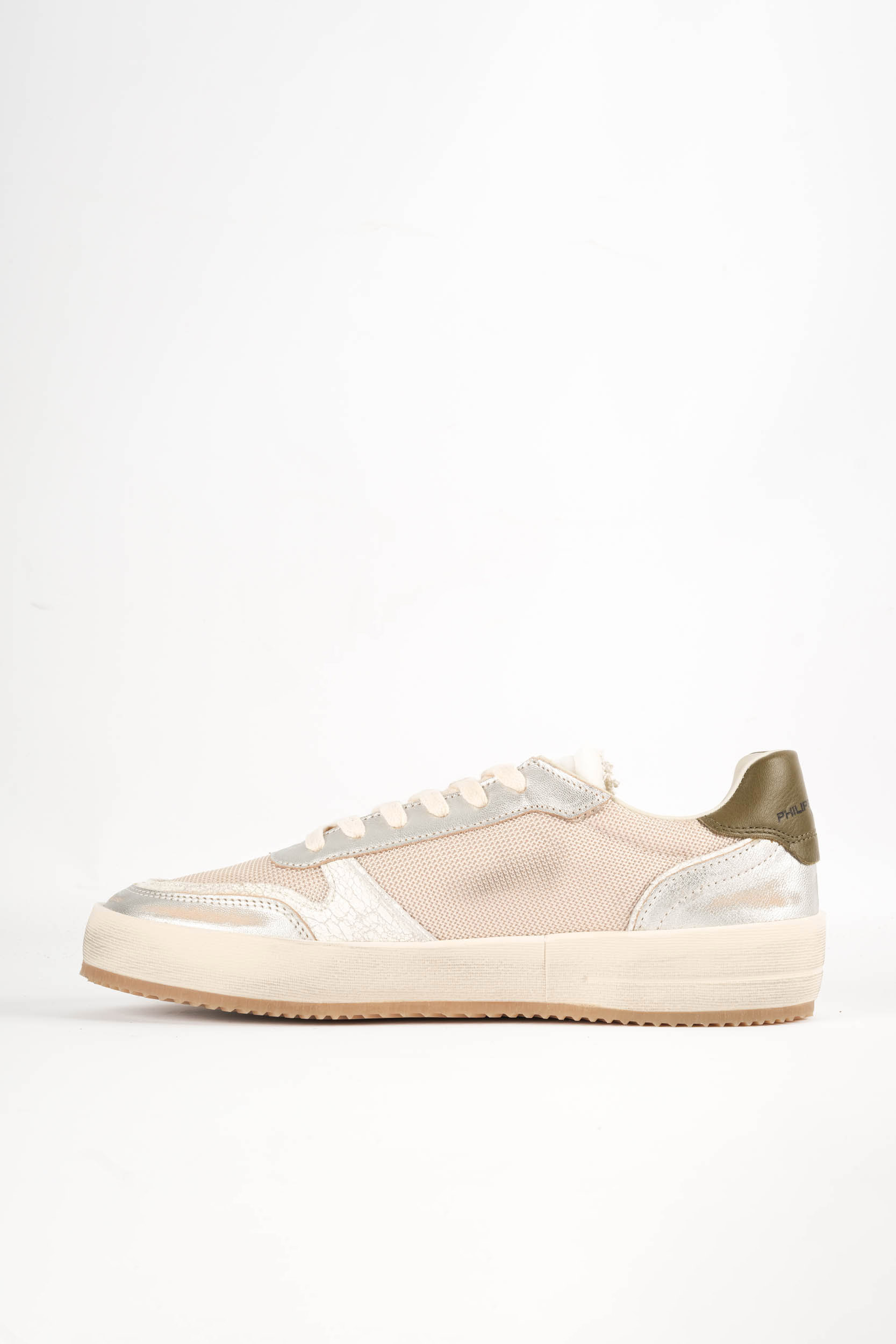BASKETS PHILIPPE MODEL NICE BEIGE/KAKI VNLU-MR02