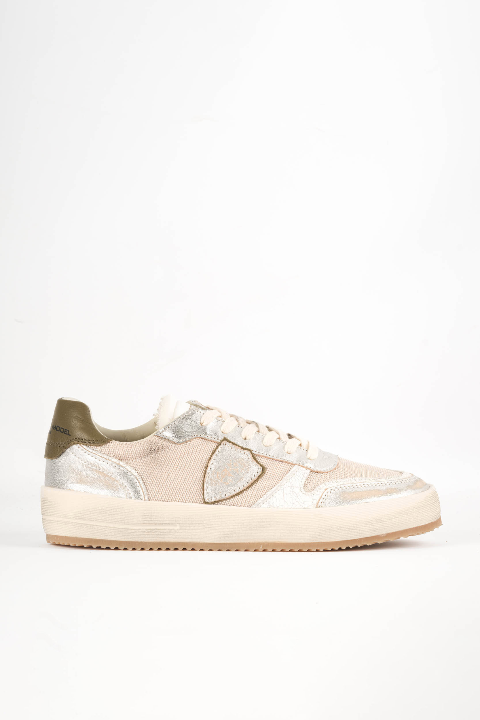 BASKETS PHILIPPE MODEL NICE BEIGE/KAKI VNLU-MR02