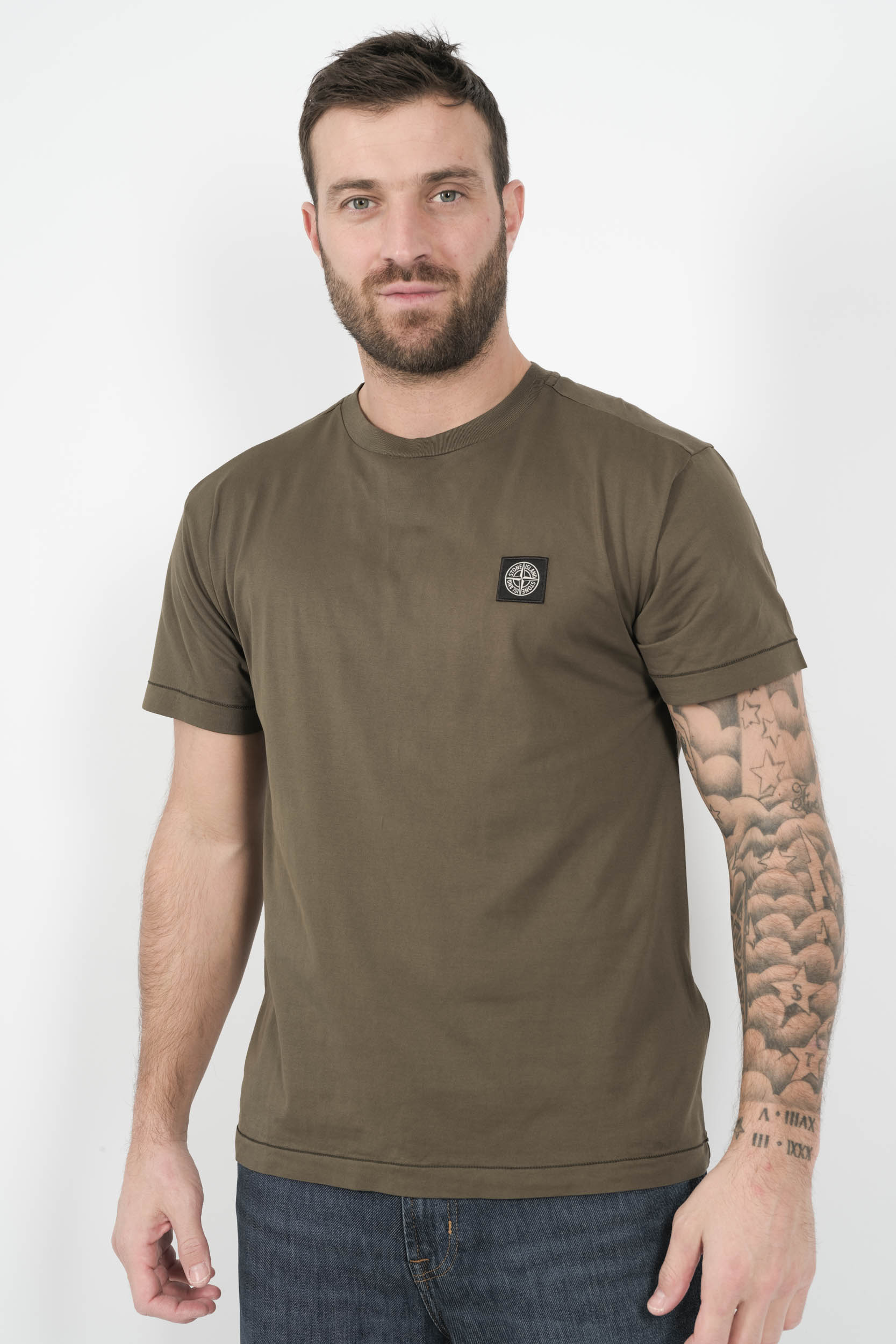  Image du produit TEE-SHIRT STONE ISLAND AVEC LOGO BRODE KAKI S152139S13-V0054 - 2
