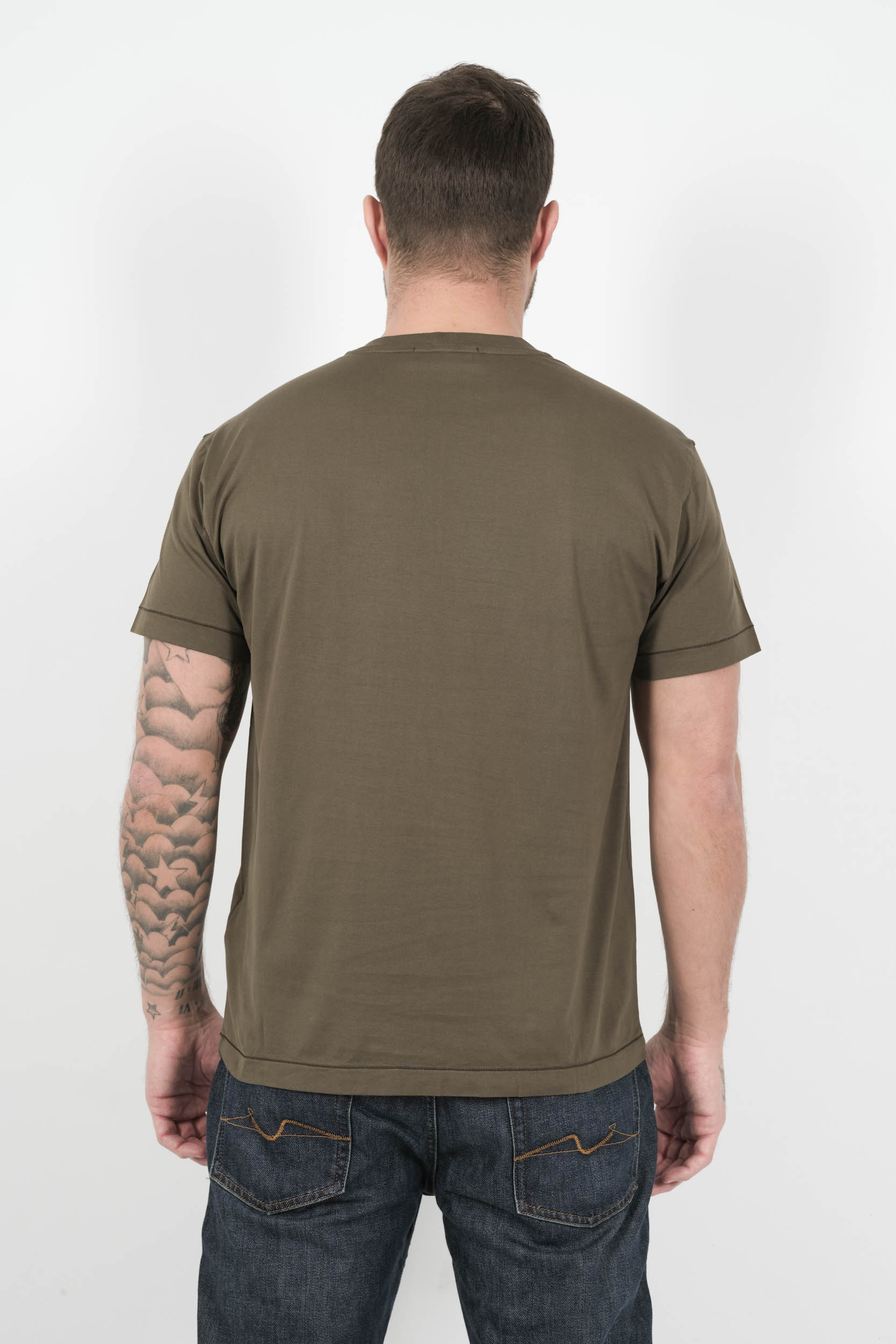  Image du produit TEE-SHIRT STONE ISLAND AVEC LOGO BRODE KAKI S152139S13-V0054 - 5