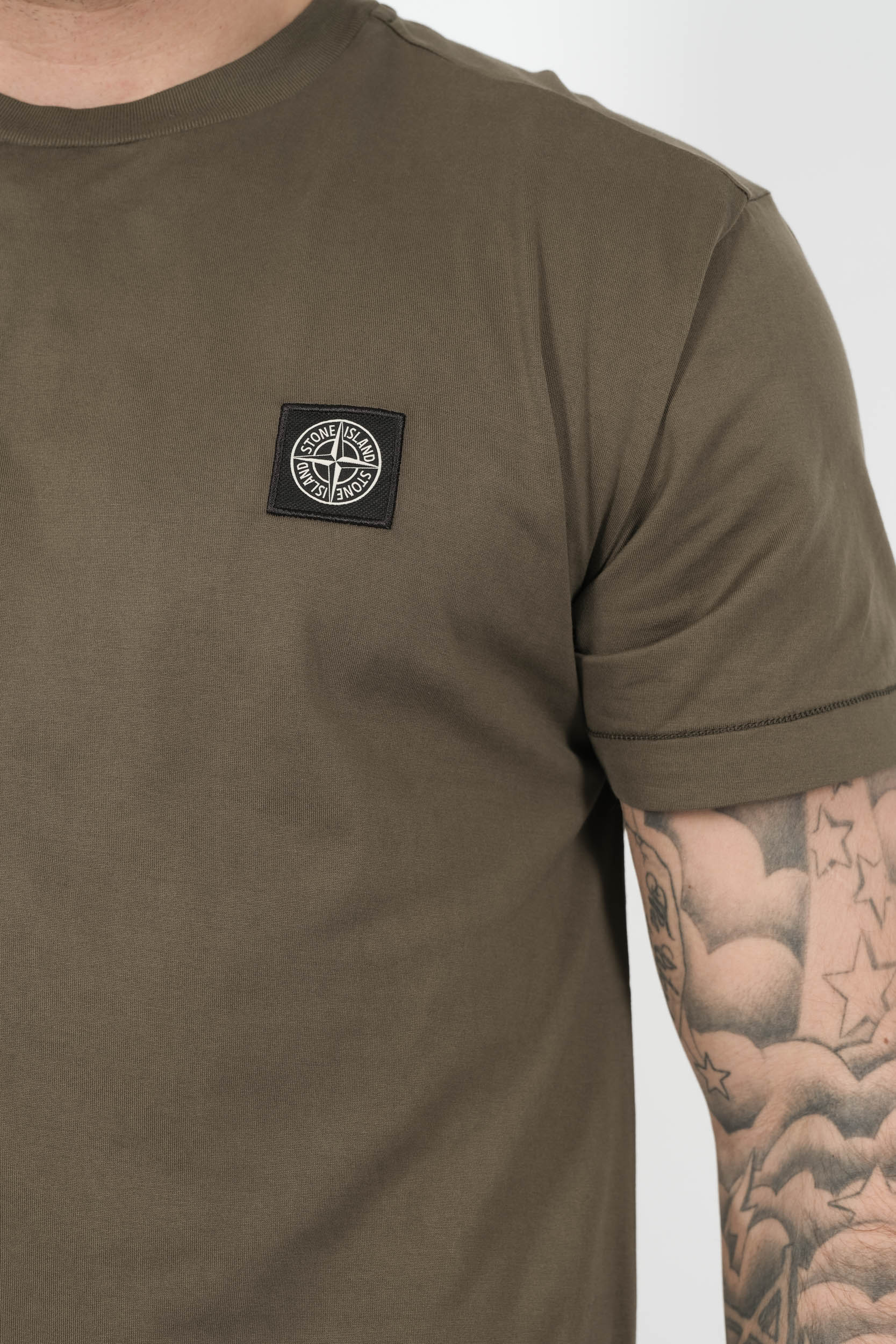  Image du produit TEE-SHIRT STONE ISLAND AVEC LOGO BRODE KAKI S152139S13-V0054 - 6