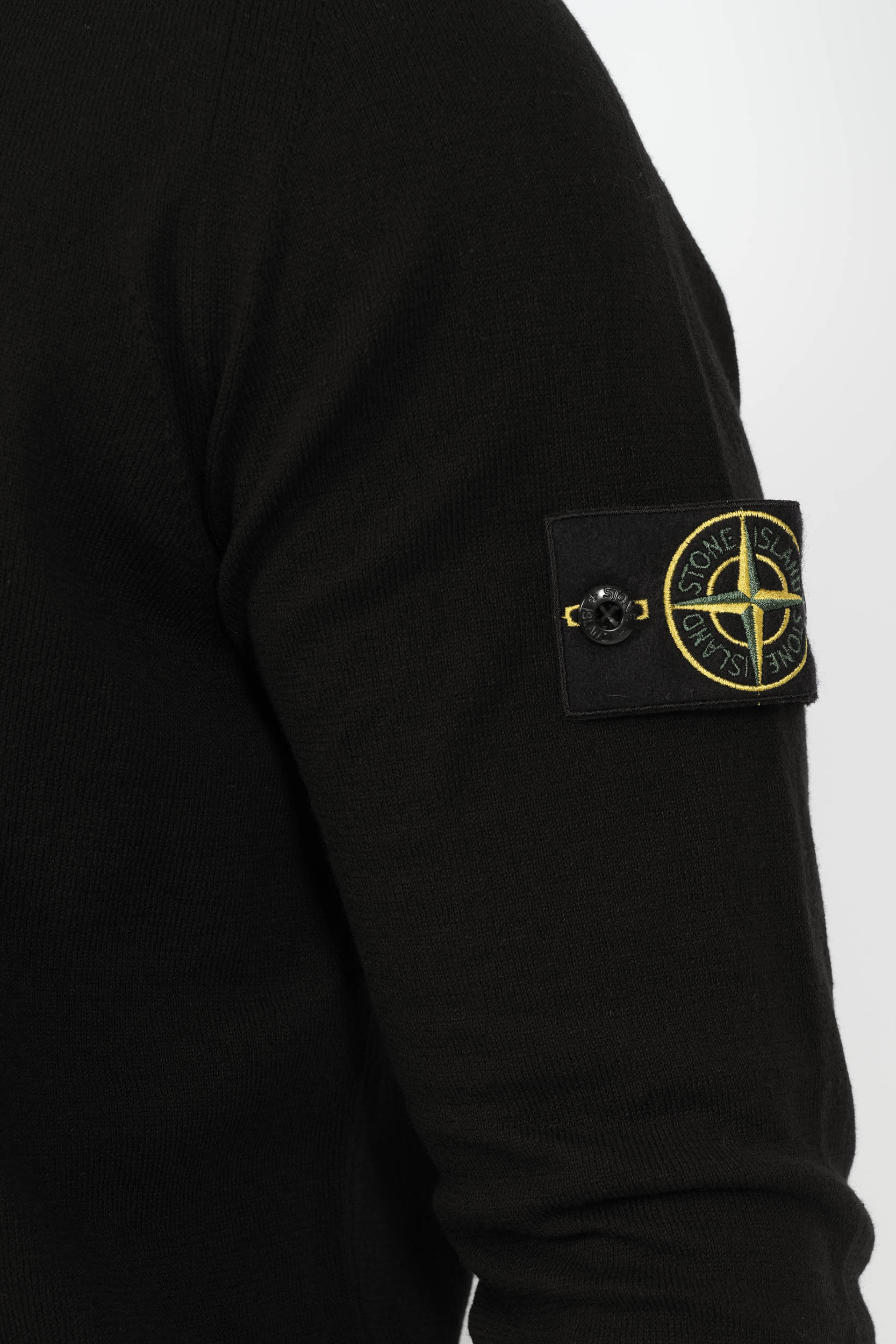 PULL STONE ISLAND COL ROND NOIR S155162SB9-V0029