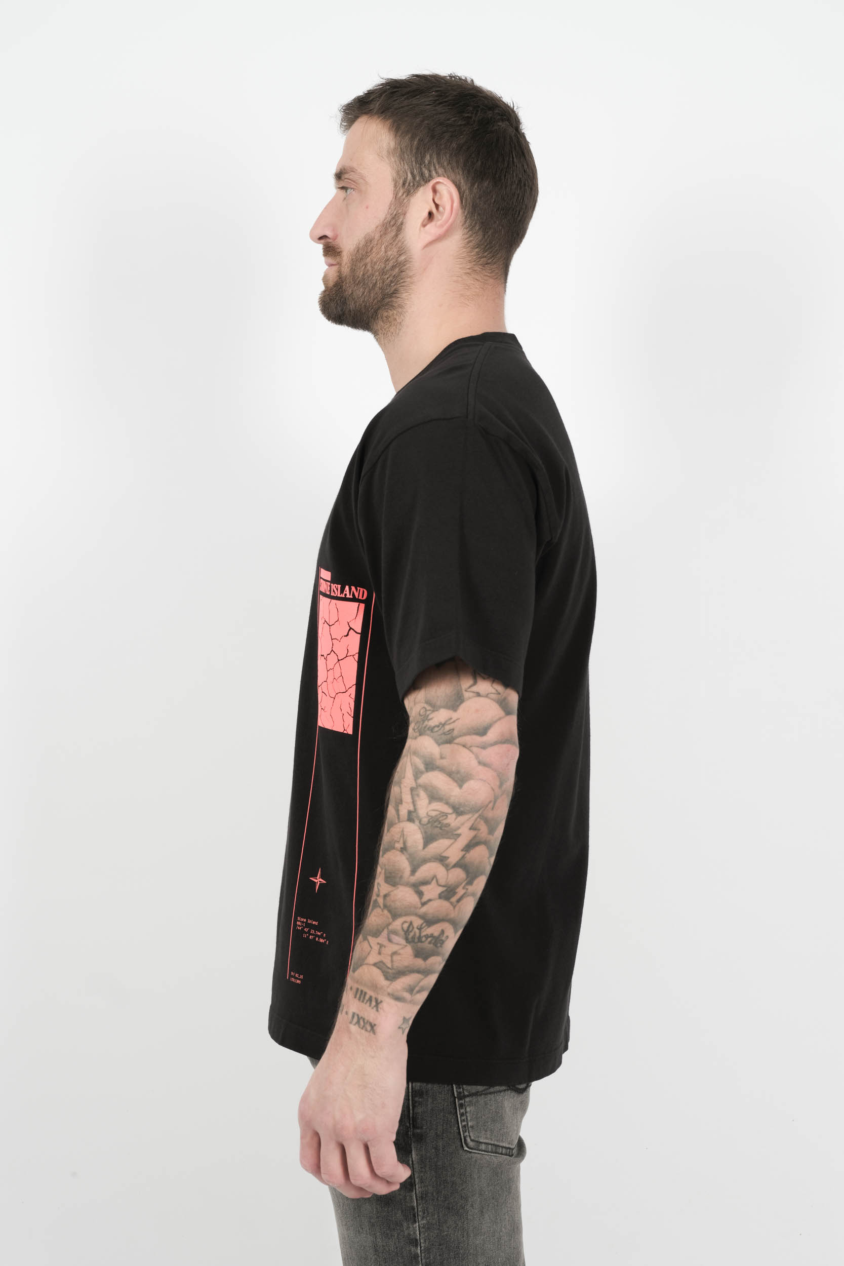  Image du produit TEE-SHIRT STONE ISLAND OVERSIZE NOIR S15212RCS136-V0029 - 4