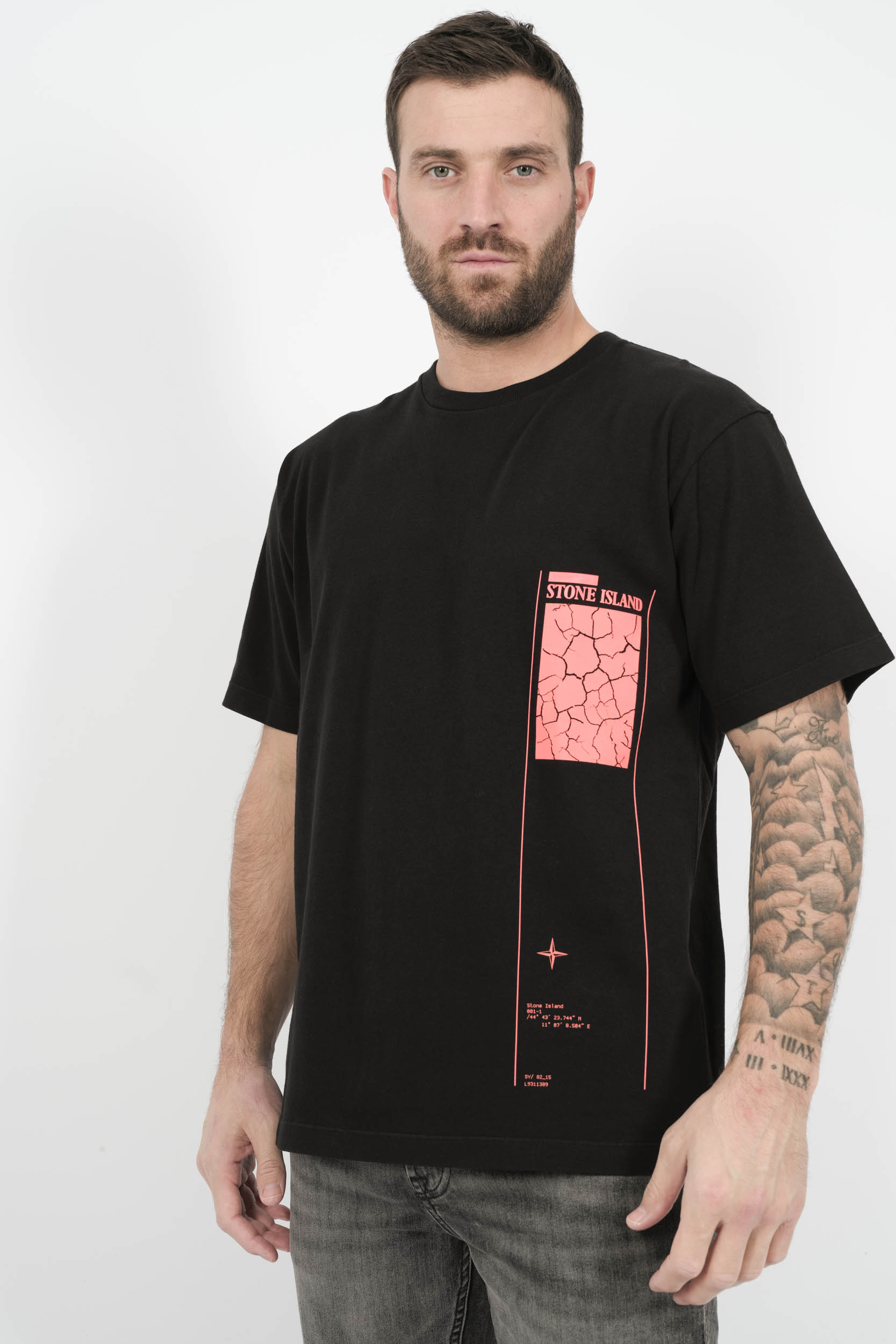 TEE-SHIRT STONE ISLAND OVERSIZE NOIR S15212RCS136-V0029
