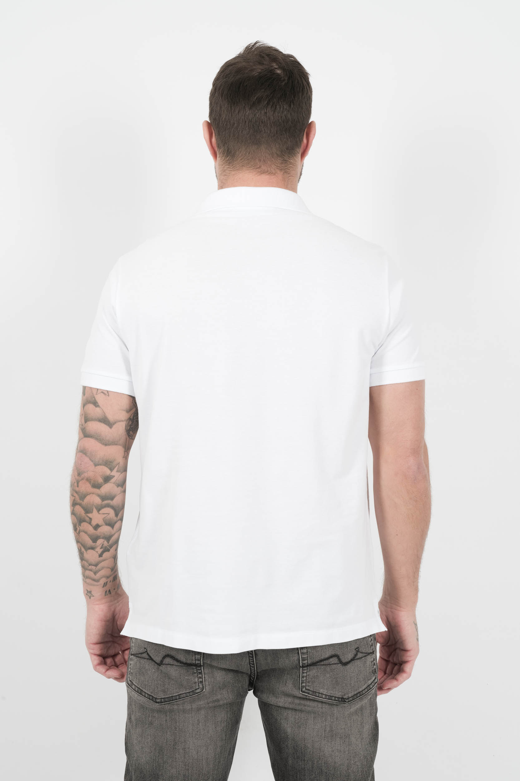  Image du produit POLO STONE ISLAND SLIM FIT BLANC S15222SCS17-V1001 - 5