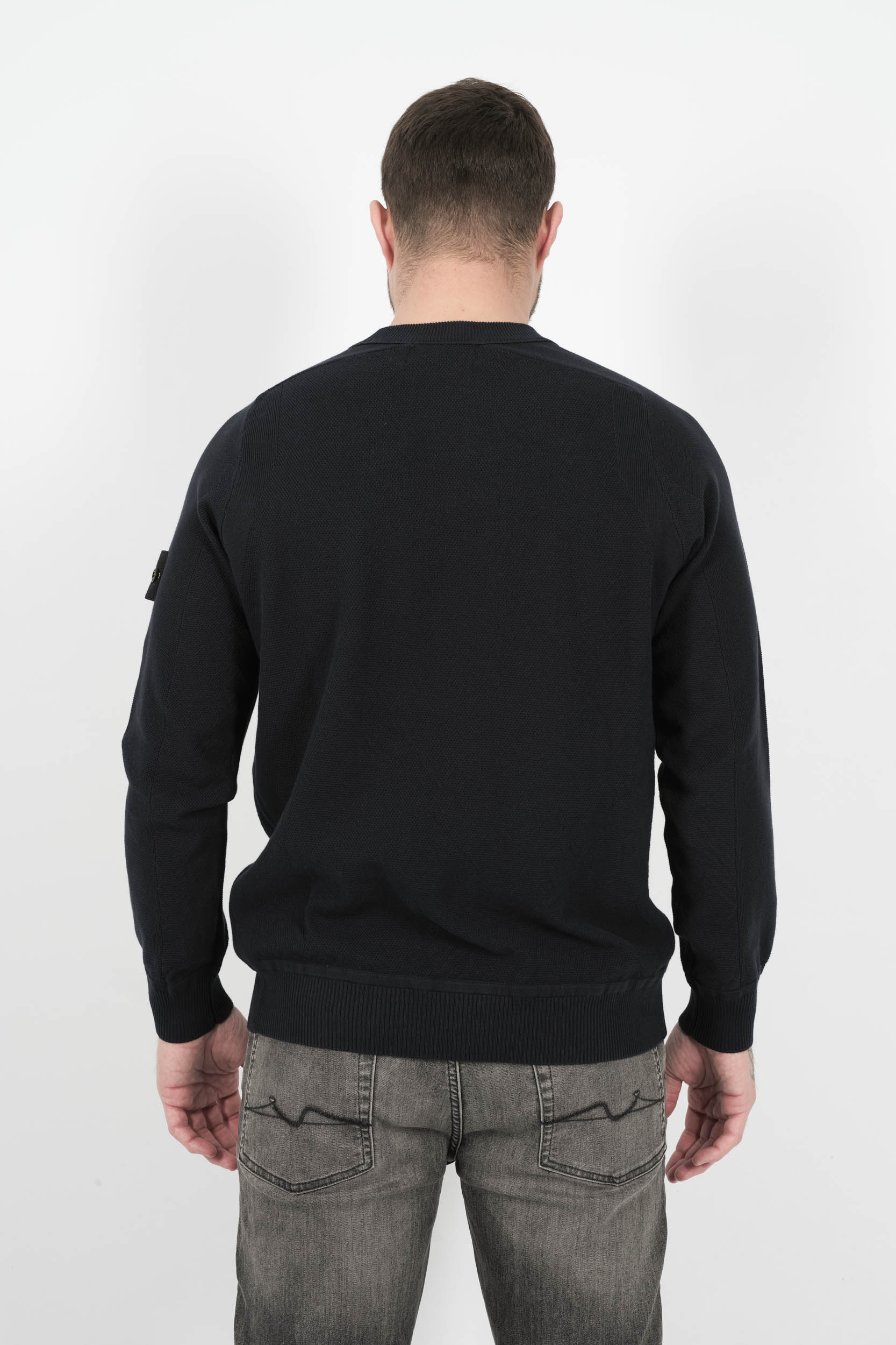 PULL STONE ISLAND COL ROND EN NID D'ABEILLE S155136SB5-V0020