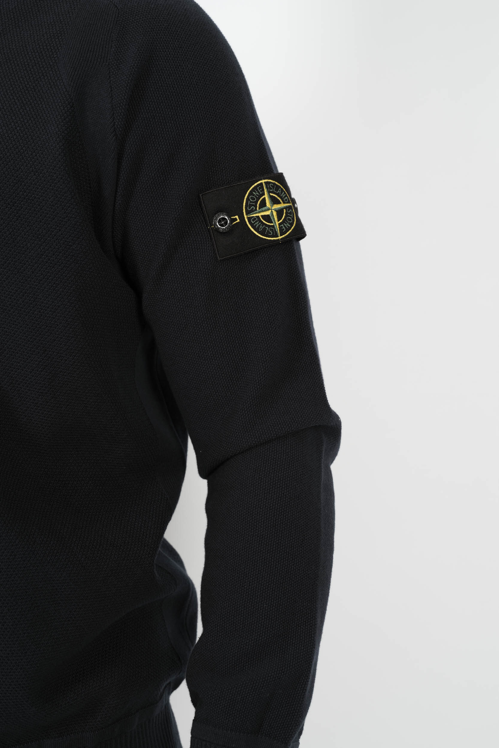 PULL STONE ISLAND COL ROND EN NID D'ABEILLE S155136SB5-V0020