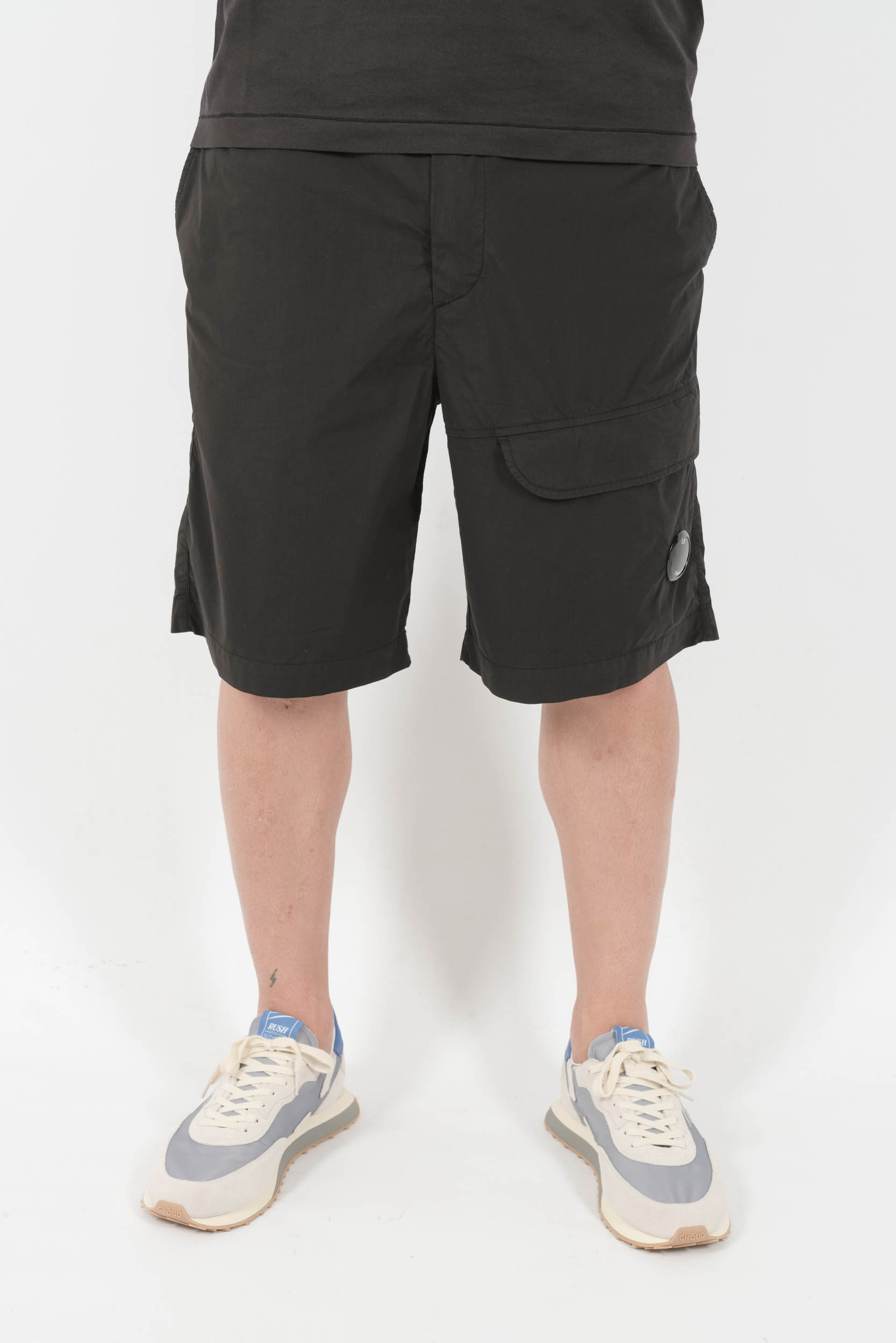 SHORT C.P COMPANY NYLON NOIR E172A-999