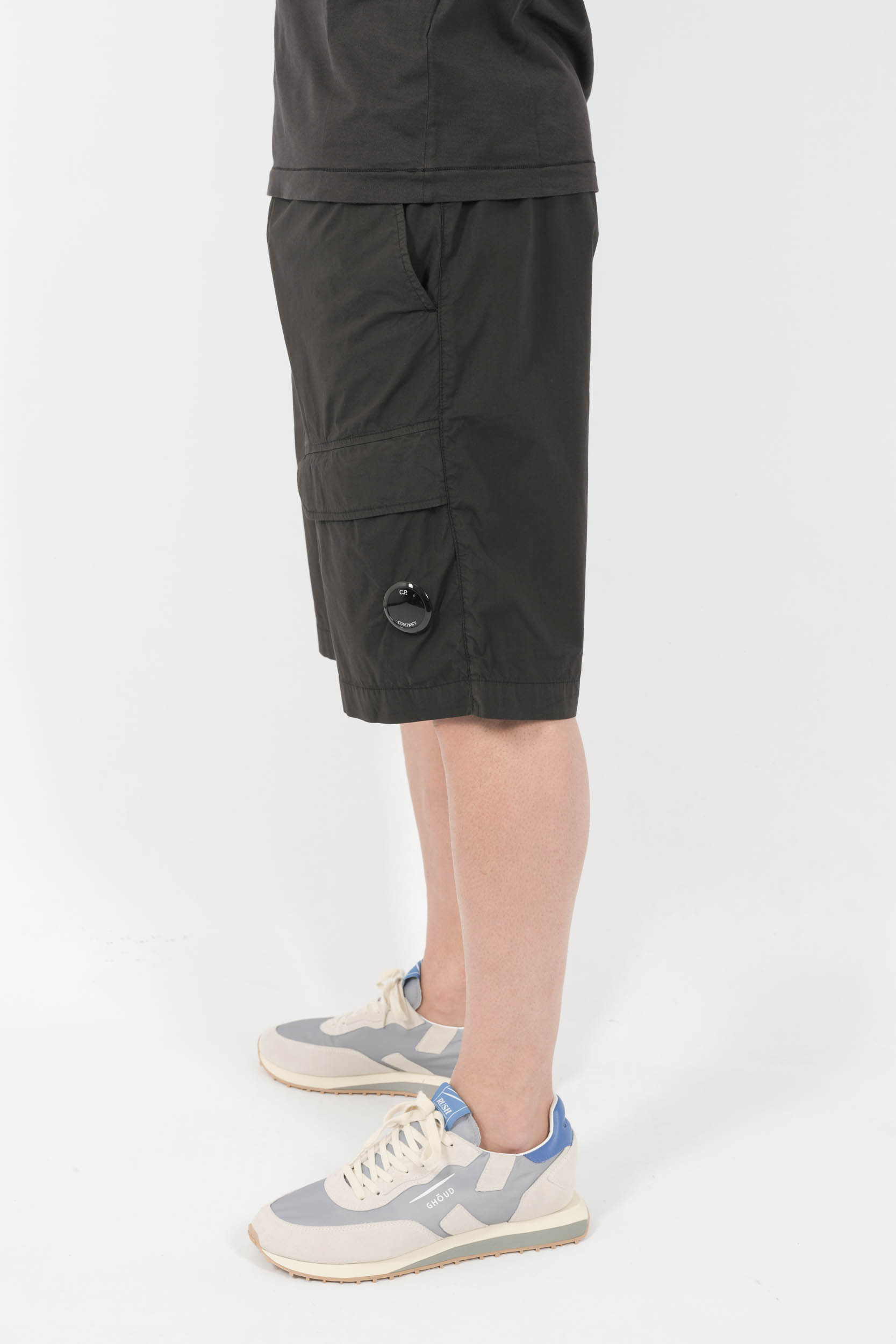 SHORT C.P COMPANY NYLON NOIR E172A-999