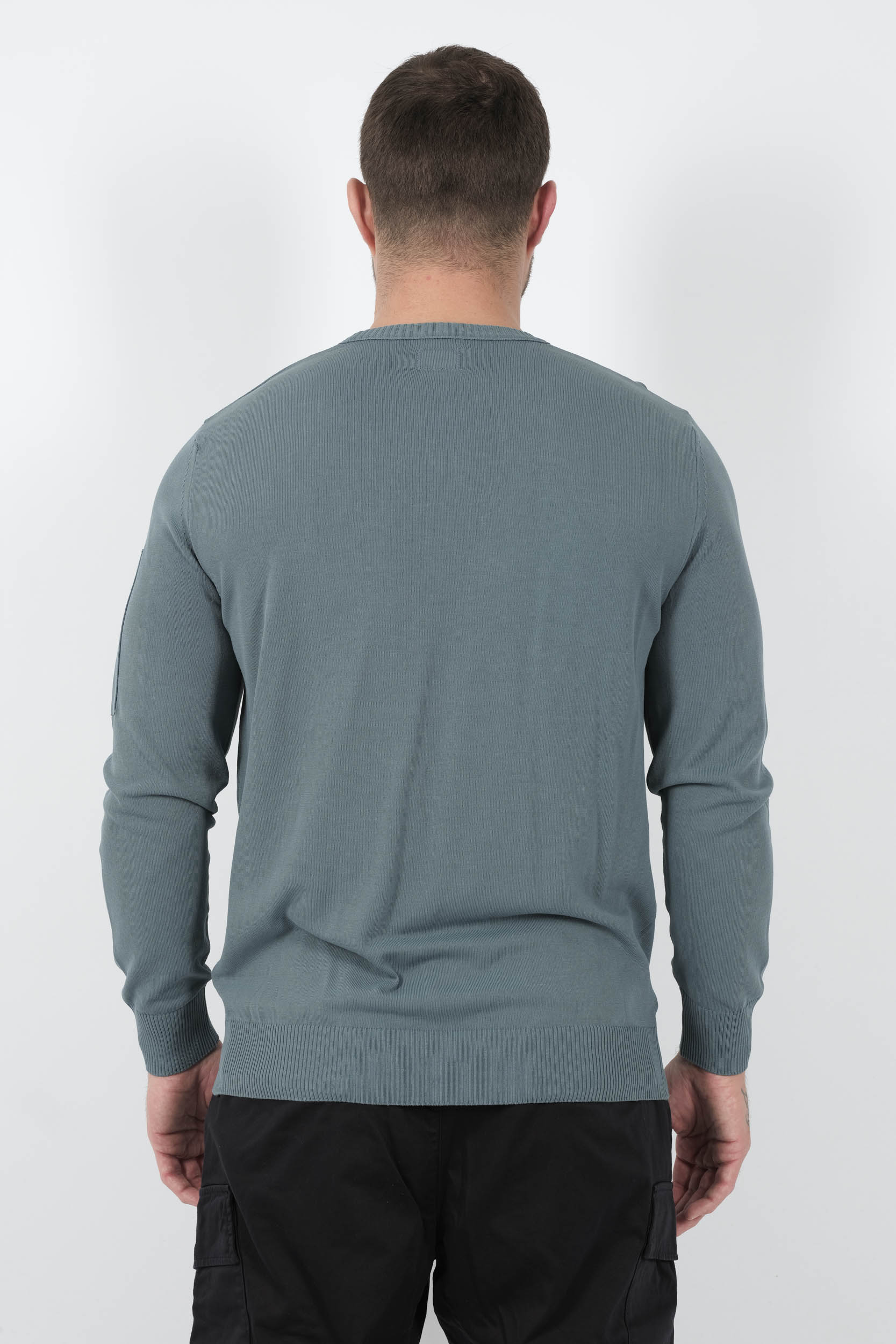  Image du produit PULL C.P COMPANY COL ROND BLEU N086A-872 - 5