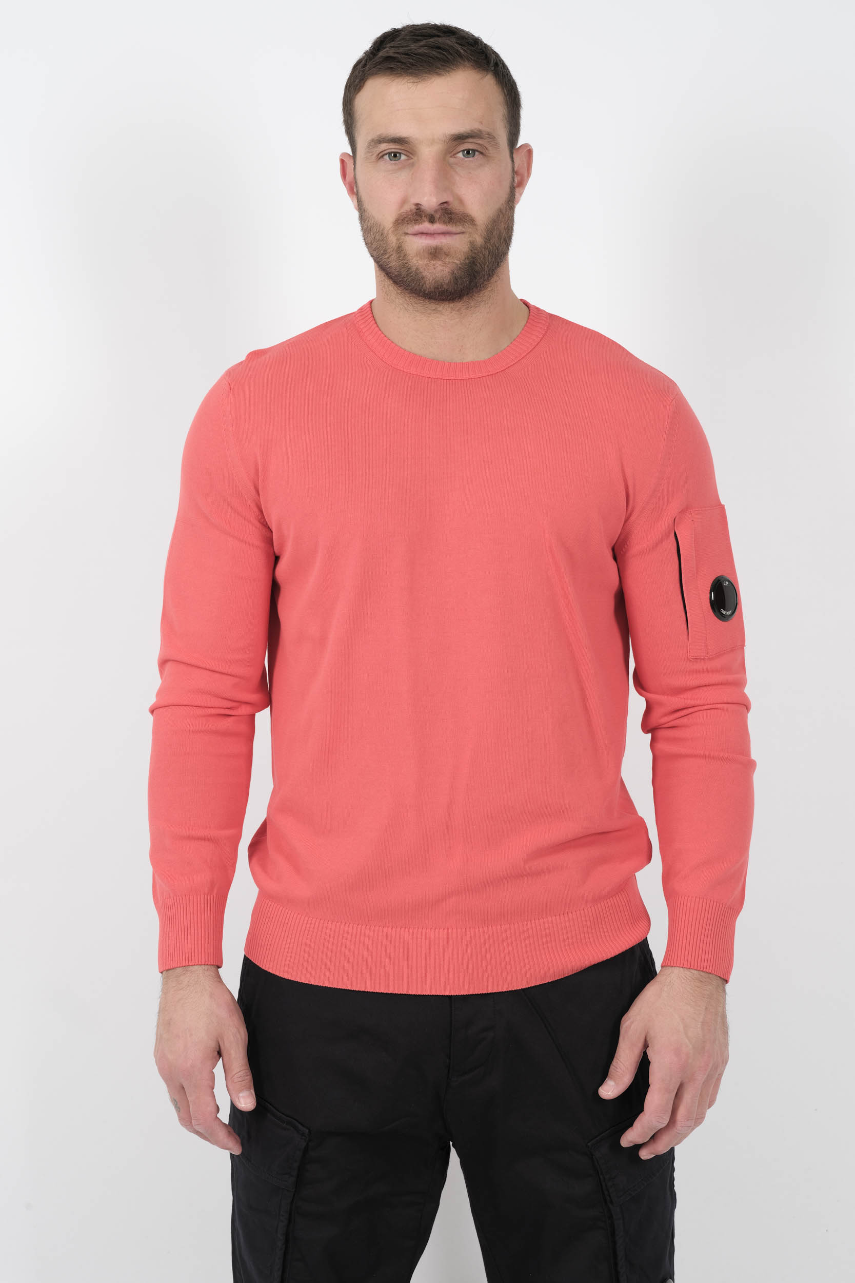 PULL C.P COMPANY COL ROND ORANGE FLUO N086A-547