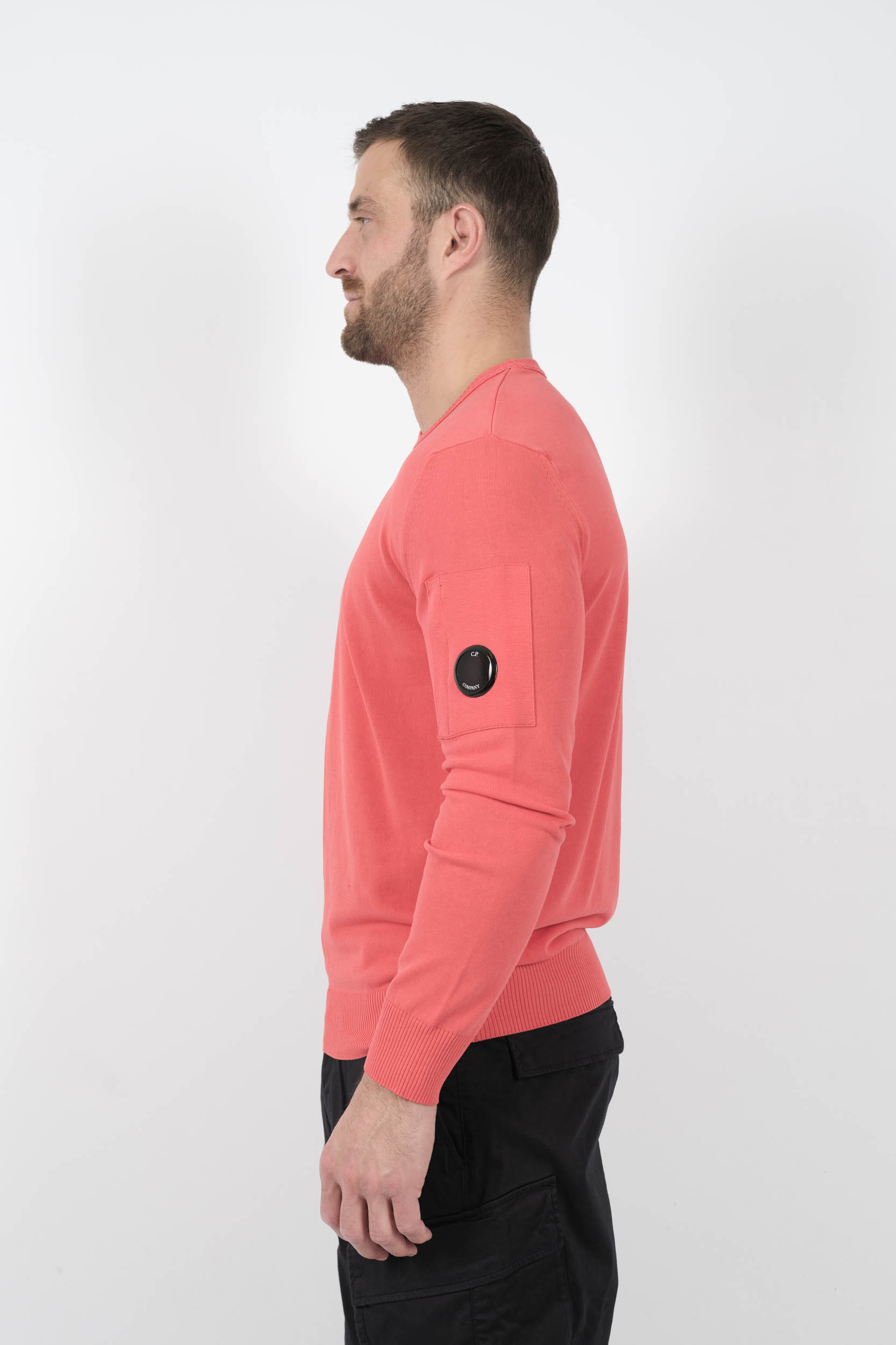 PULL C.P COMPANY COL ROND ORANGE FLUO N086A-547