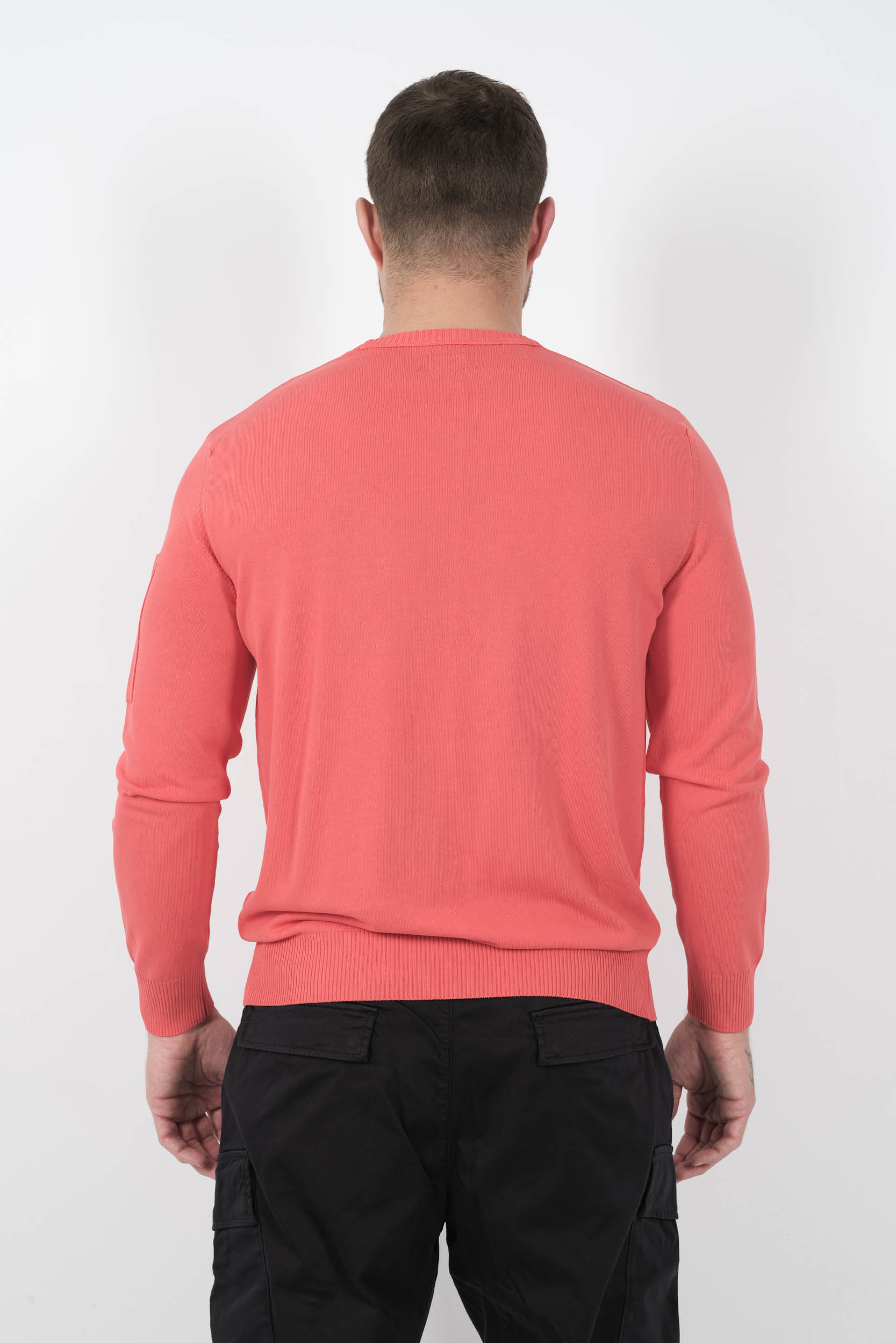 PULL C.P COMPANY COL ROND ORANGE FLUO N086A-547