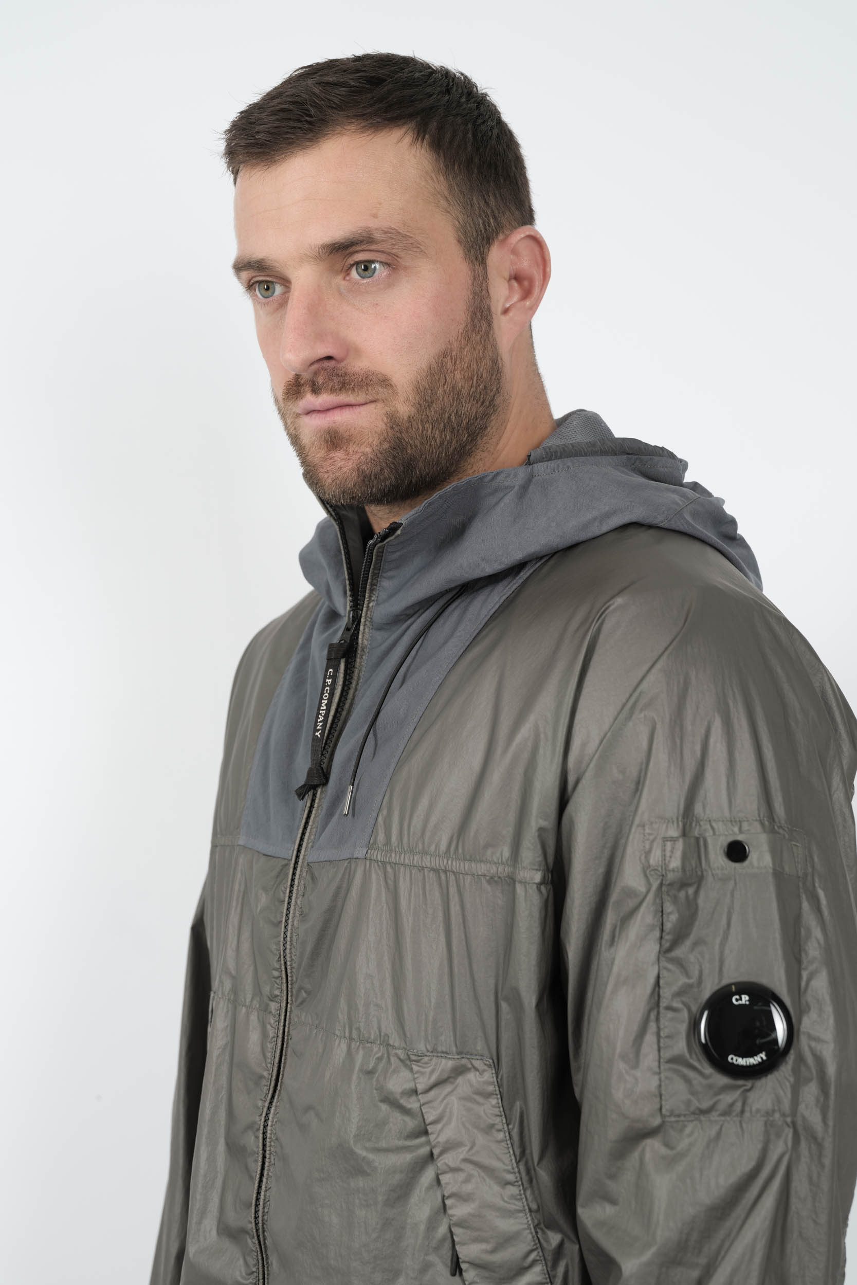  Image du produit VESTE C.P COMPANY BI-MATIERE BLEU/GRIS W036A-935 - 2