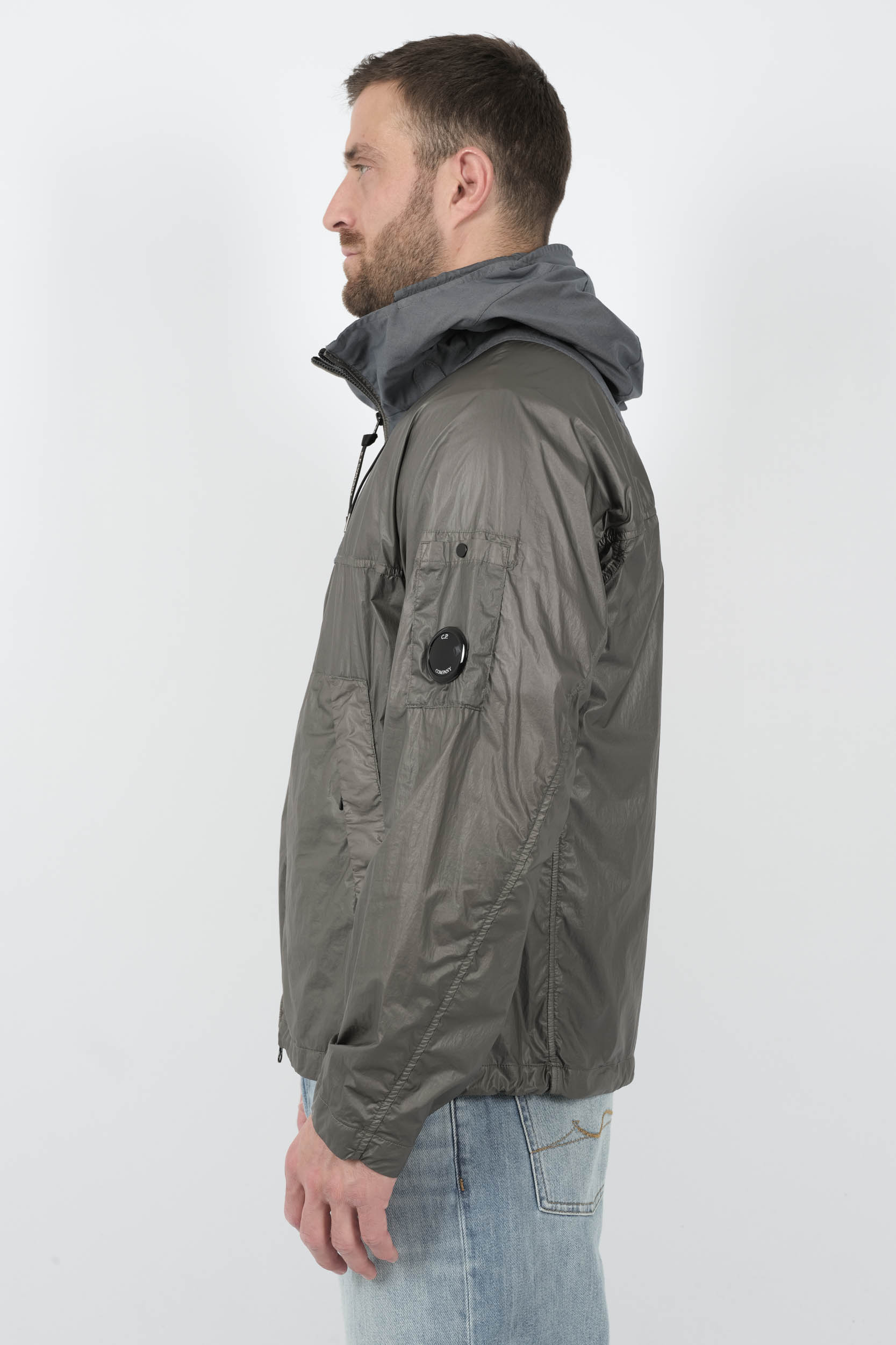  Image du produit VESTE C.P COMPANY BI-MATIERE BLEU/GRIS W036A-935 - 4