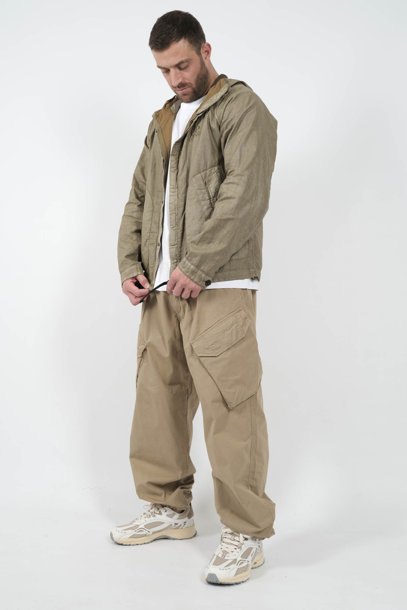  Image du produit VESTE C.P COMPANY A CAPUCHE LUNETTES BEIGE W202A-305 - 2