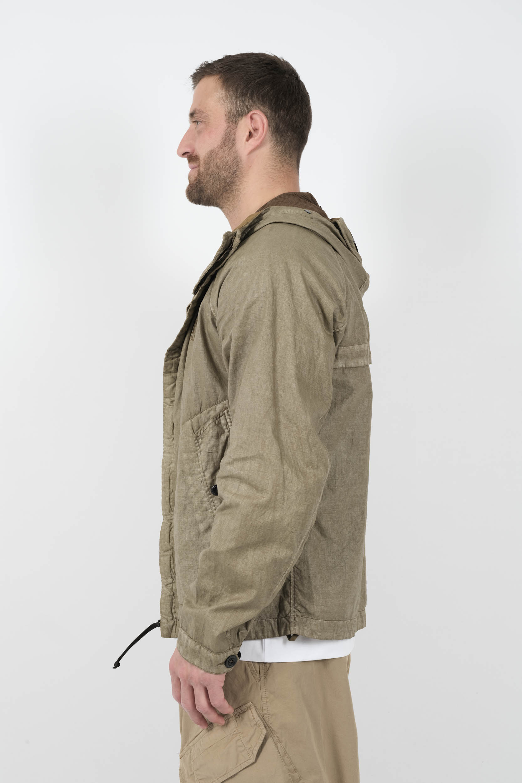 Image du produit VESTE C.P COMPANY A CAPUCHE LUNETTES BEIGE W202A-305 - 4