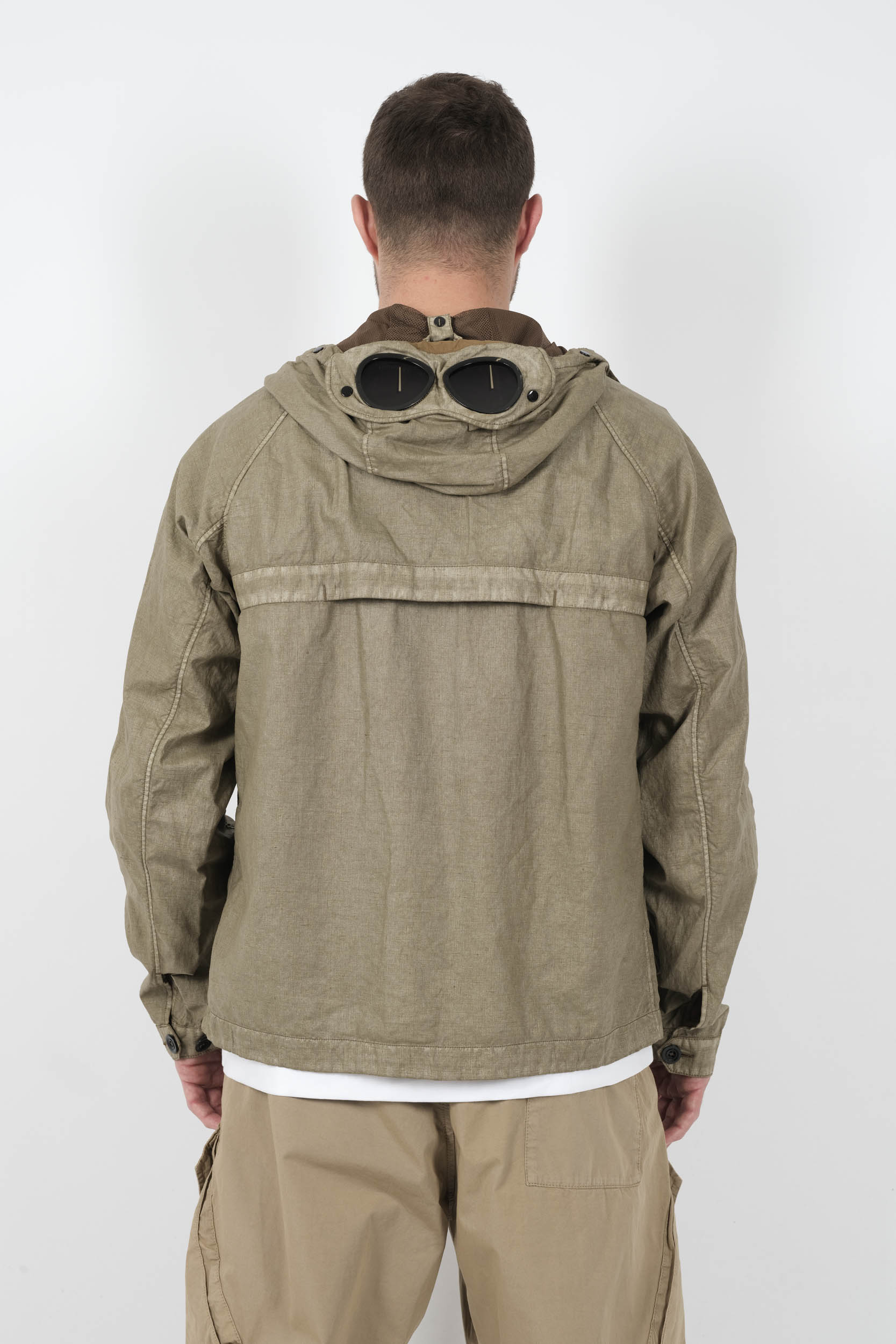  Image du produit VESTE C.P COMPANY A CAPUCHE LUNETTES BEIGE W202A-305 - 5