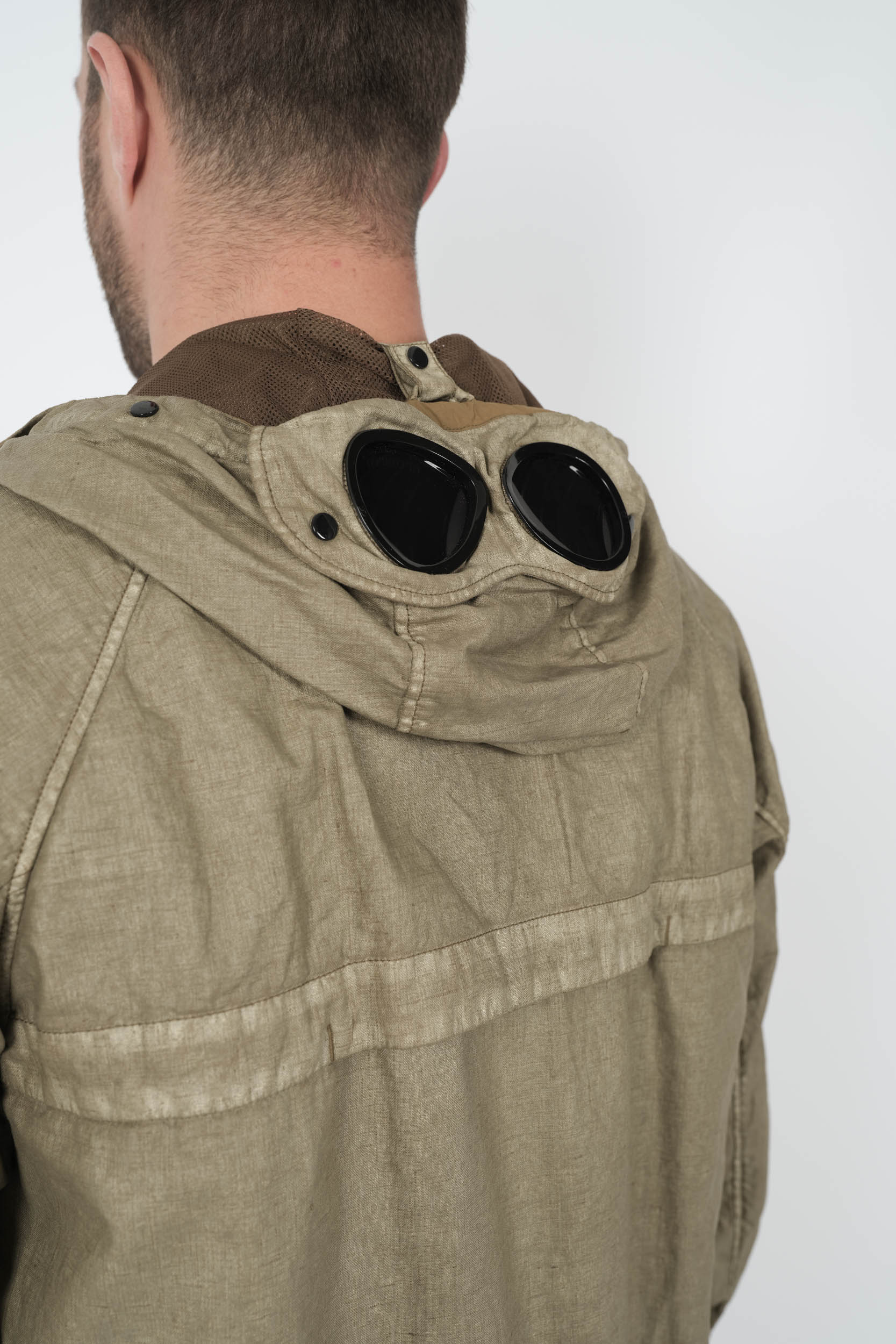  Image du produit VESTE C.P COMPANY A CAPUCHE LUNETTES BEIGE W202A-305 - 6