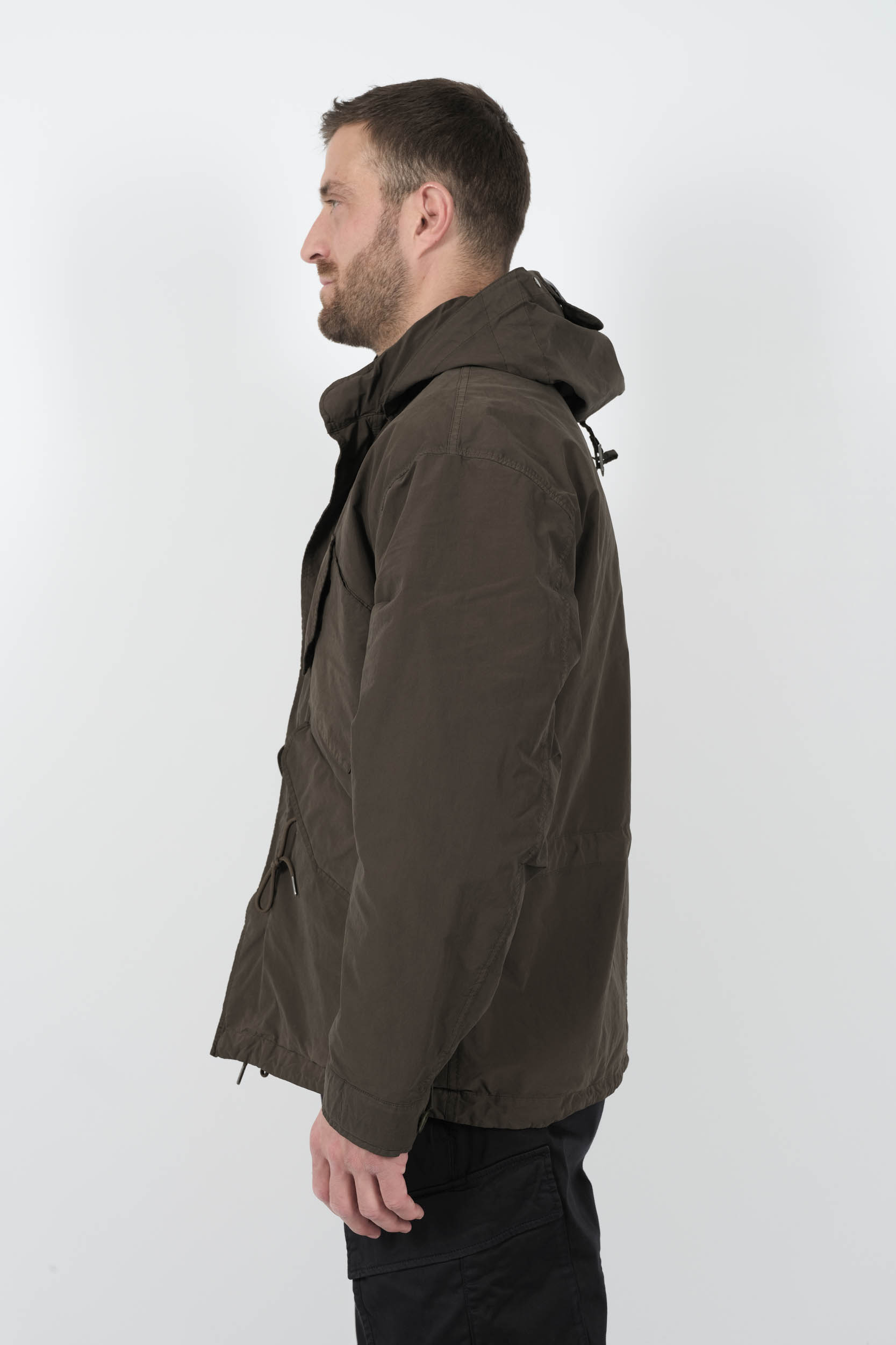  Image du produit VESTE C.P COMPANY A CAPUCHE LUNETTES KAKI W220A-683 - 4