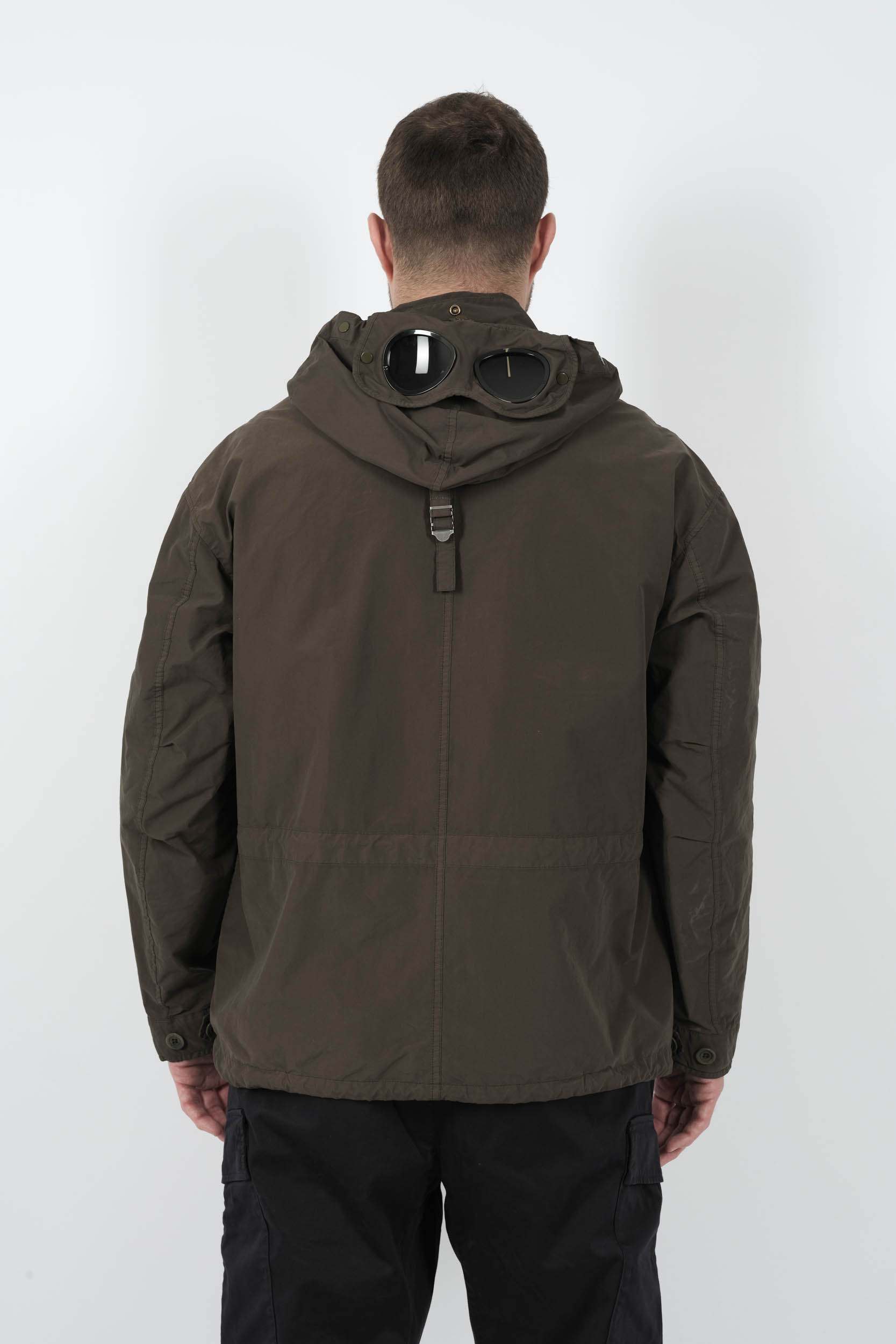  Image du produit VESTE C.P COMPANY A CAPUCHE LUNETTES KAKI W220A-683 - 5
