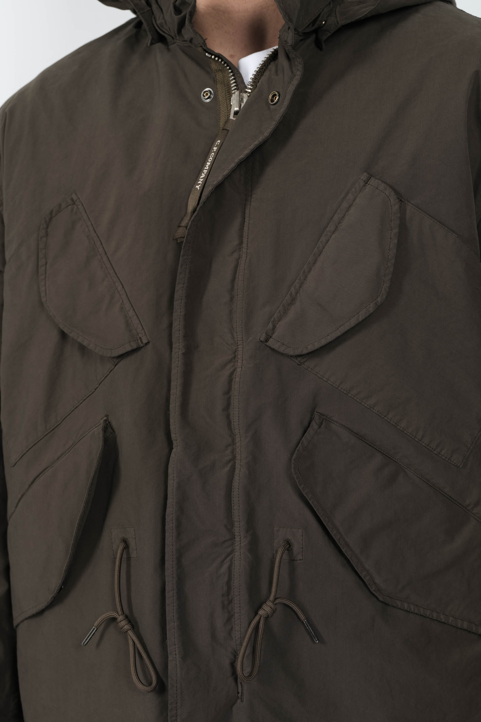  Image du produit VESTE C.P COMPANY A CAPUCHE LUNETTES KAKI W220A-683 - 6