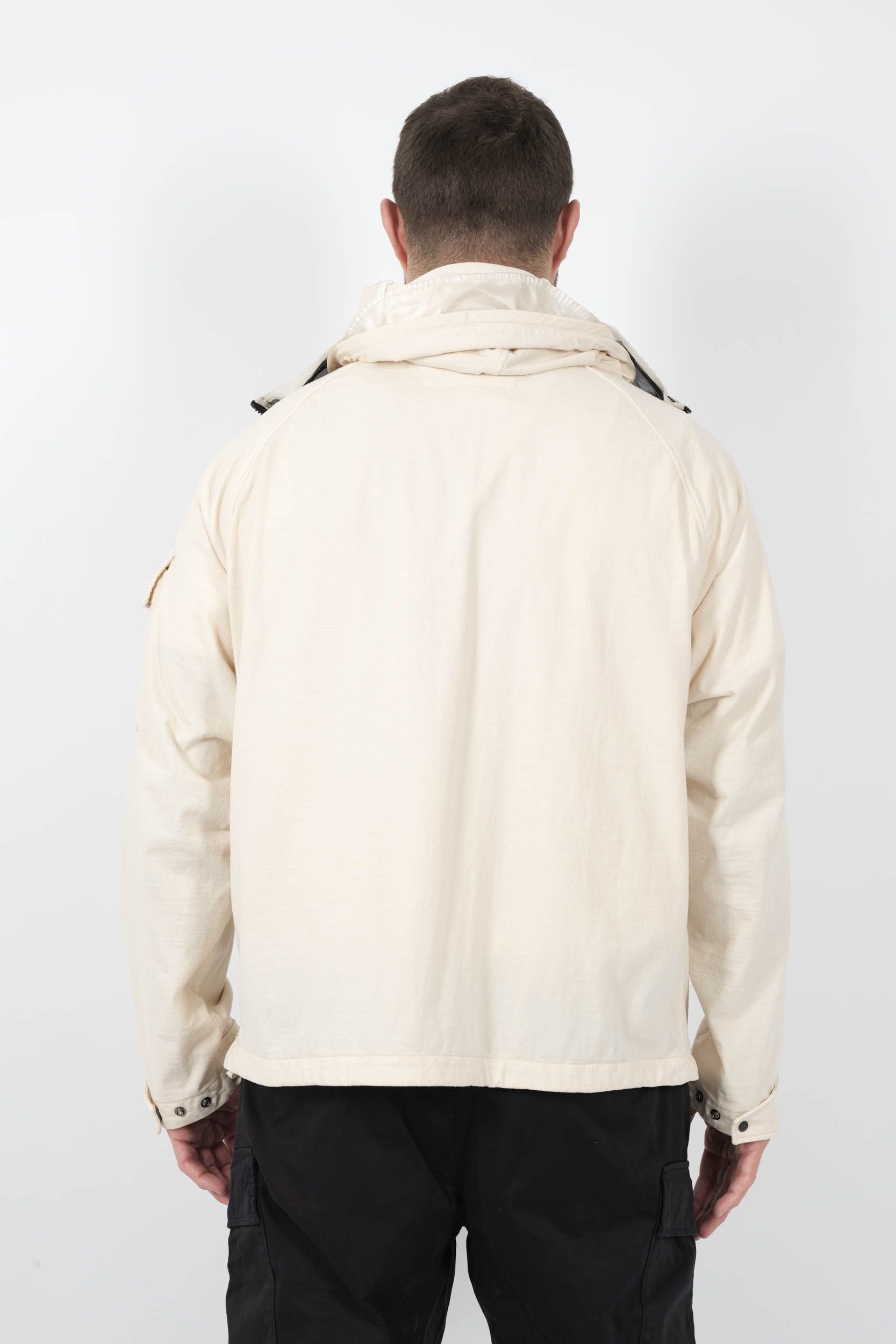  Image du produit VESTE C.P COMPANY CAPUCHE REGLABLE LUNETTES BLANC CREME W223A-402 - 5