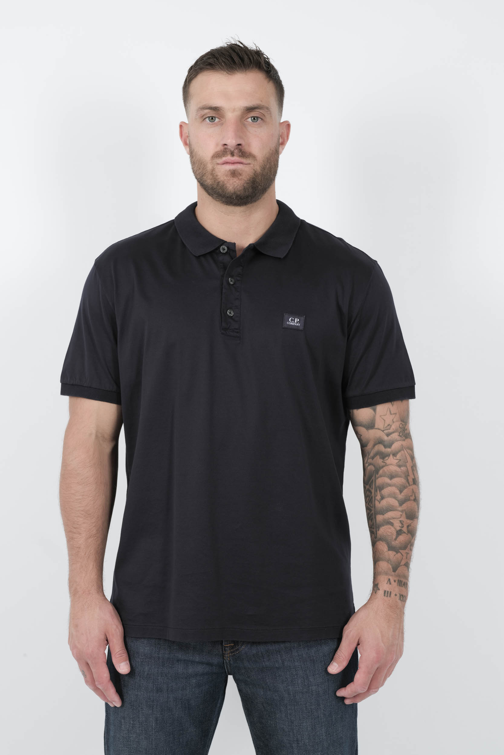 POLO C.P COMPANY EN COTON MARINE L091A-888